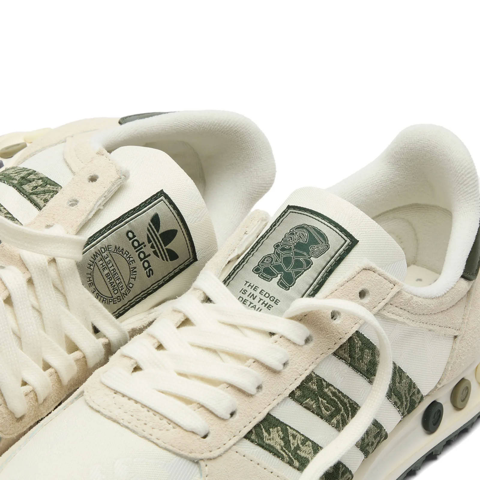 END. x Labrum x adidas LA Trainer Shadow Green Detail