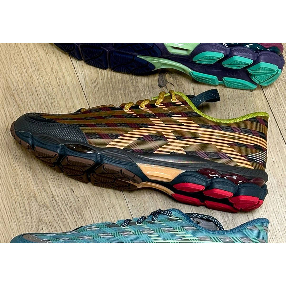 Kiko Kostadinov x ASICS GEL-NYC Brown Yellow first look