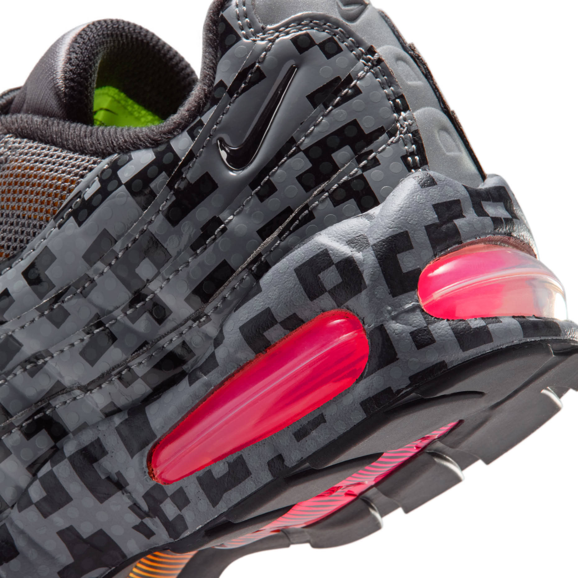 LEGO x Nike Air Max 95 Pixel Grey Black Detail 1