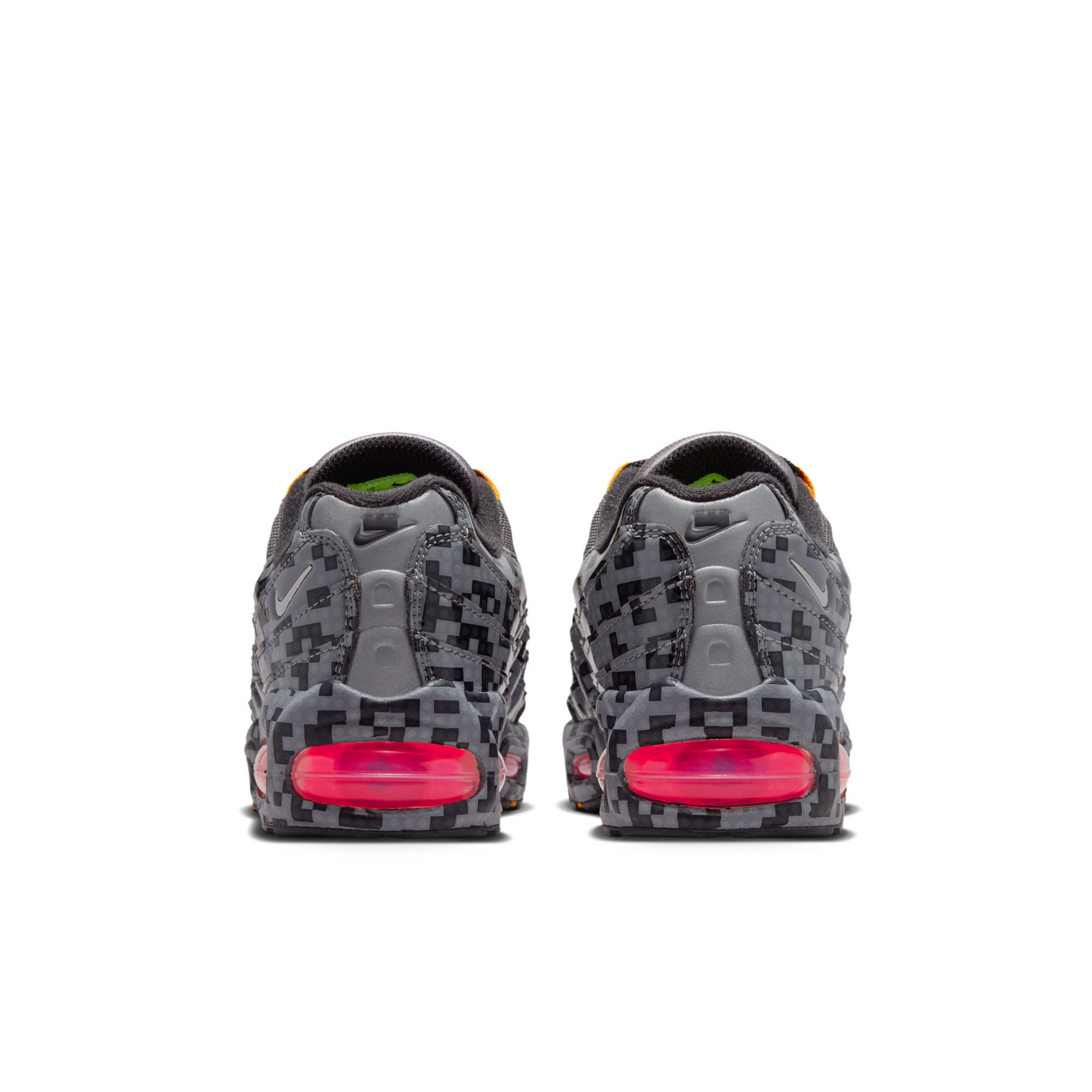 LEGO x Nike Air Max 95 Pixel Grey Black Heel