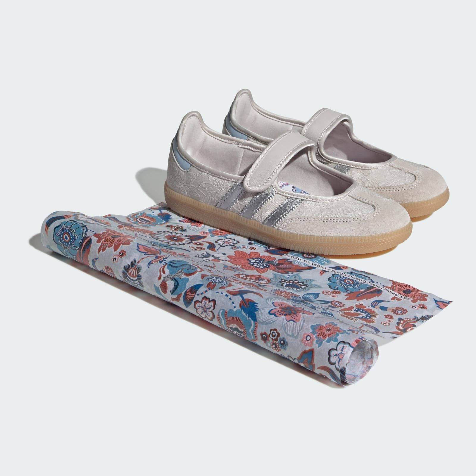 Liberty Londonadidas Samba Jane Chalk Pearl Silver IH6978 front