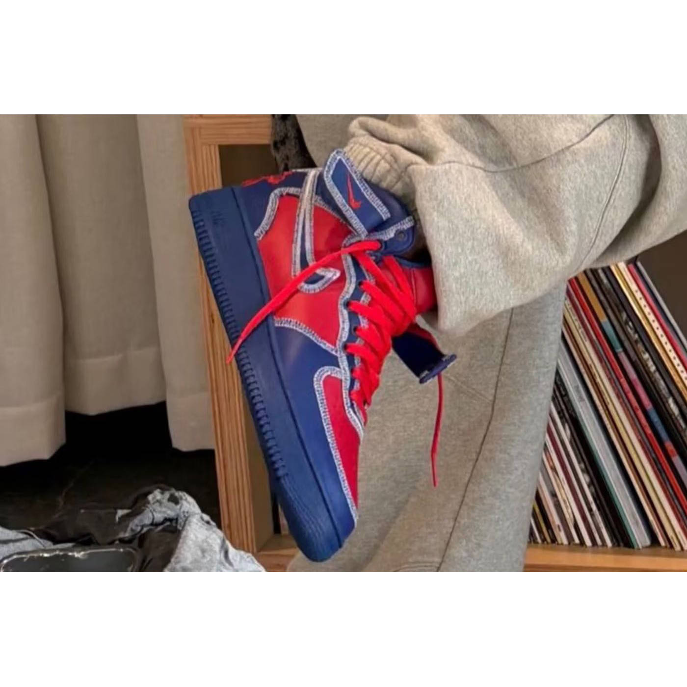 Lil Yachty x Nike Air Force 1 Mid Blue Red first look