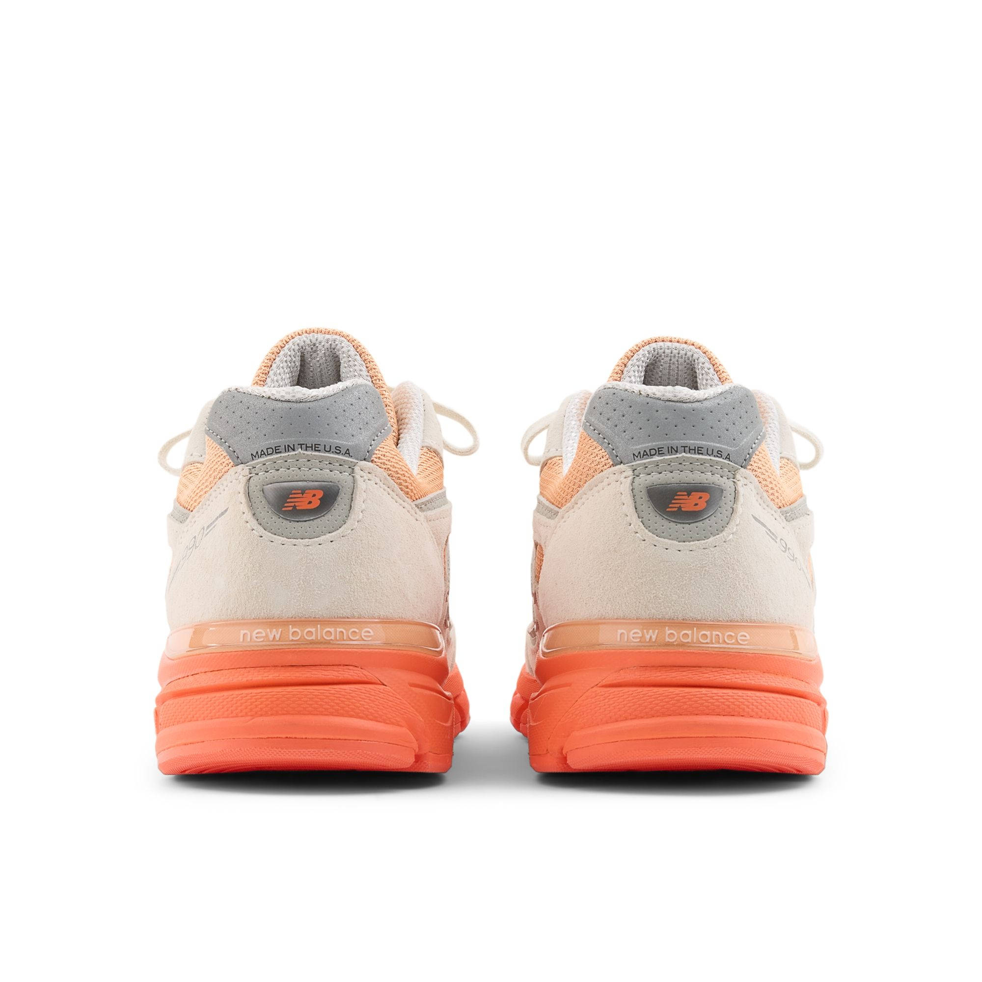 New Balance 990V4 Moonbeam Tangerine Heat