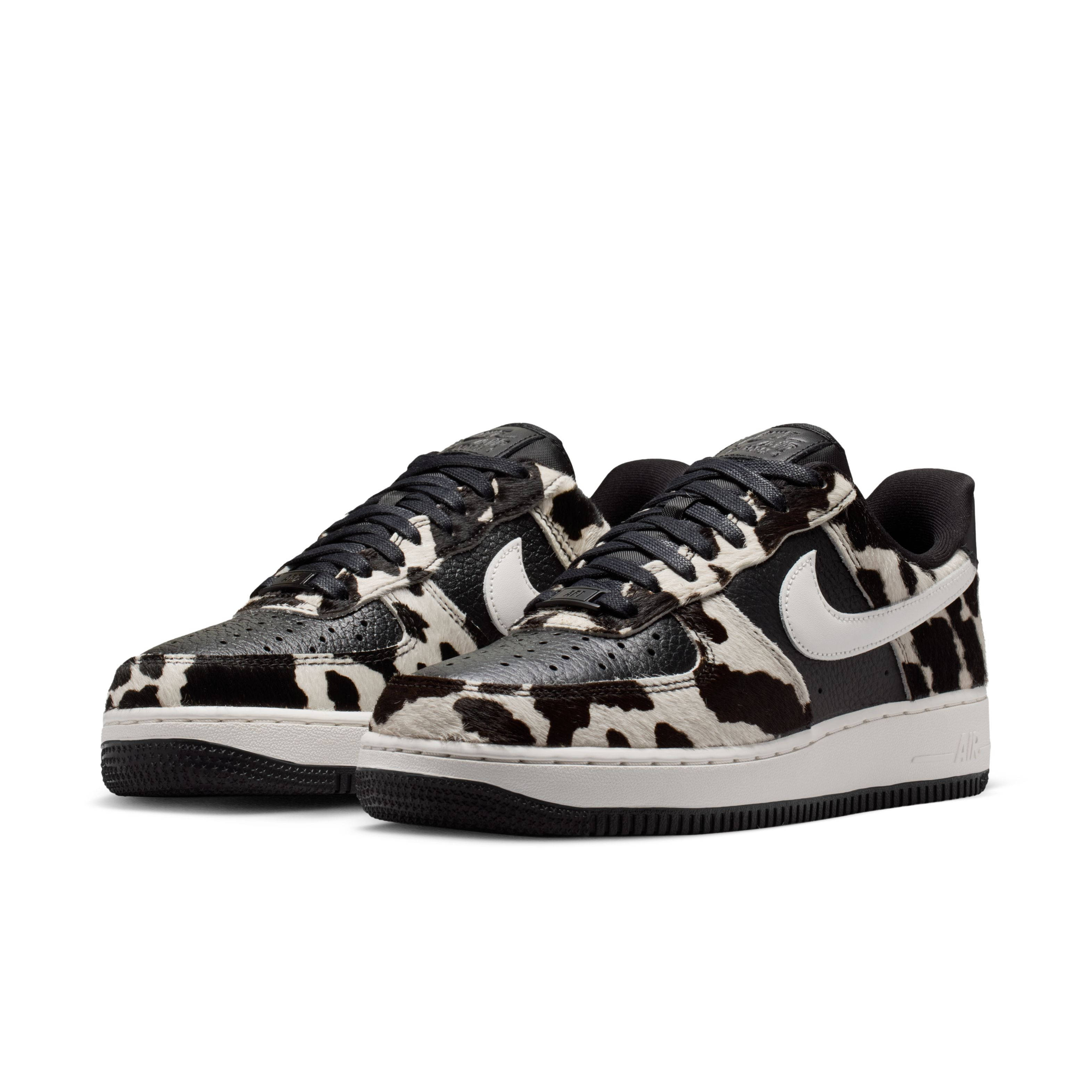 Nike Air Force 1 Low Cow Print Black IO0442-001 front