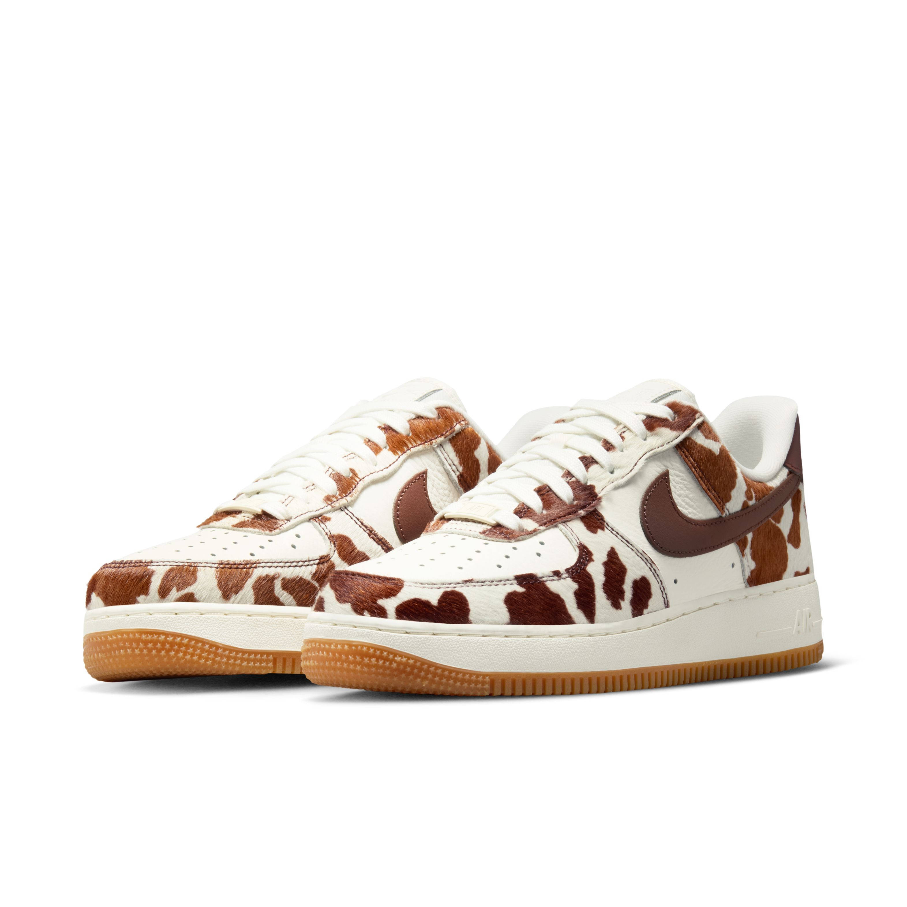 Nike Air Force 1 Low Cow Print Field Brown IO0442-200 front