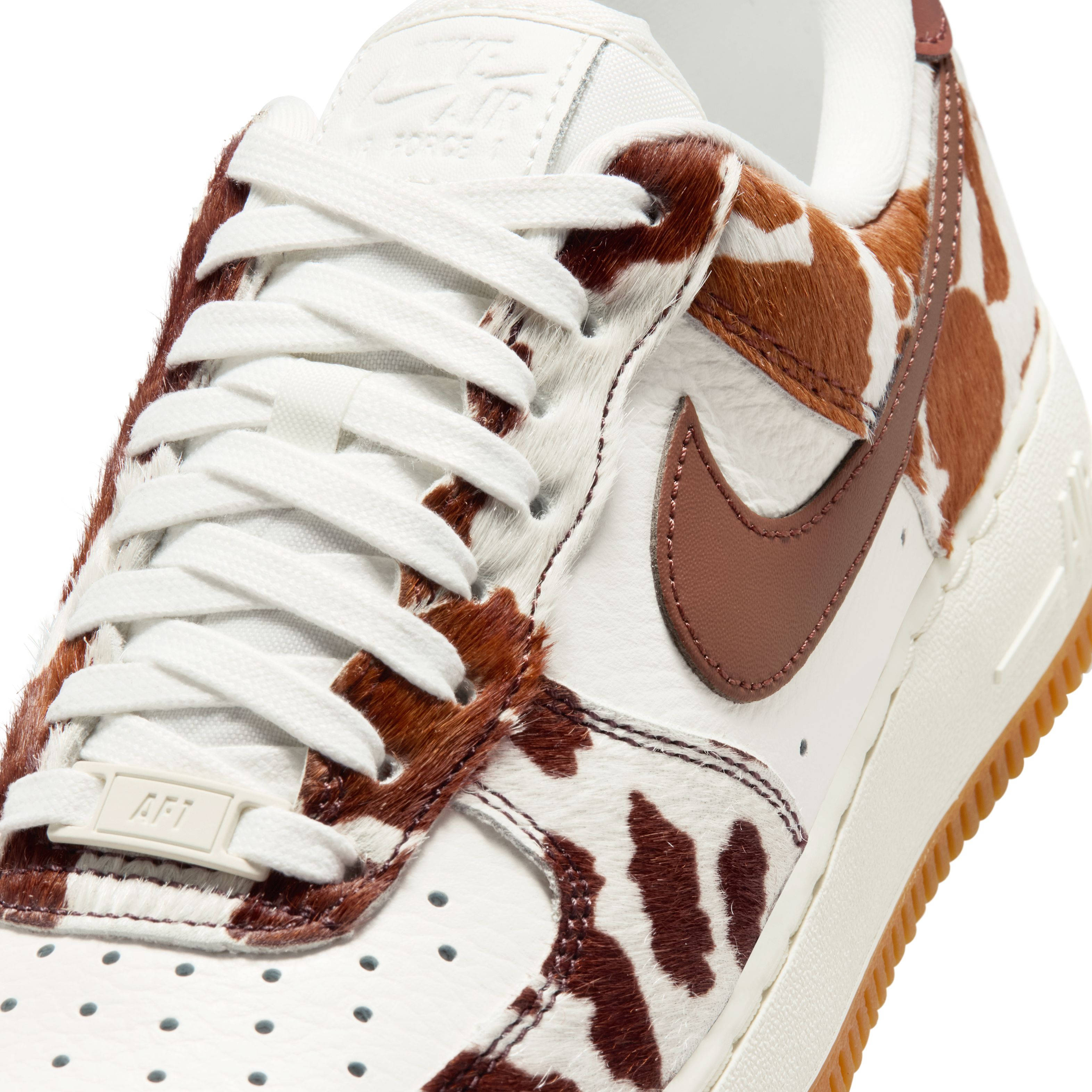 Nike Air Force 1 Low Cow Print Field Brown IO0442-200 side