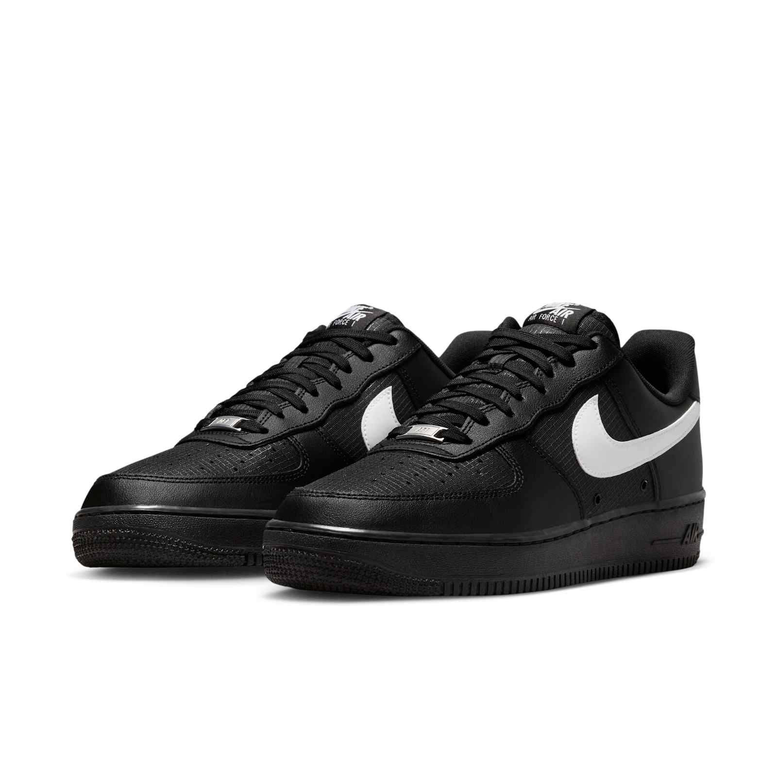 Nike Air Force 1 Low Ripstop Black White IR0952-001 front