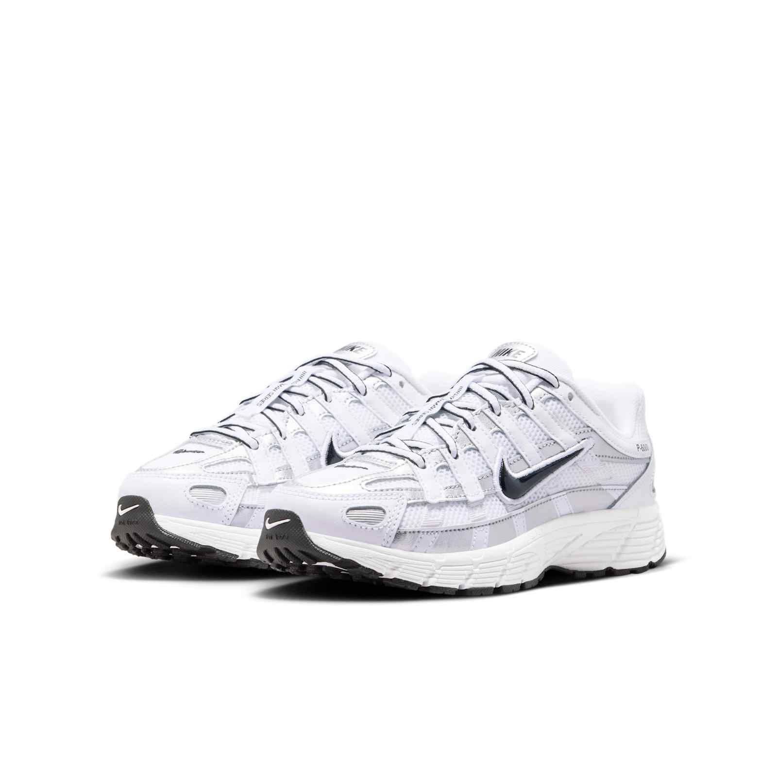 Nike P-6000 GS White Metallic Silver IU7568-100 front