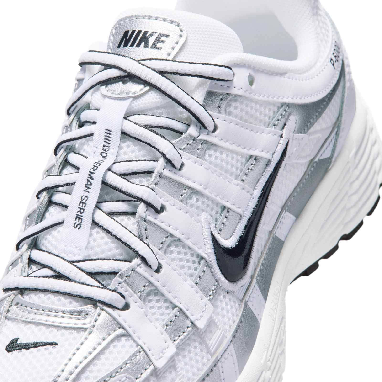 Nike P-6000 GS White Metallic Silver IU7568-100 side