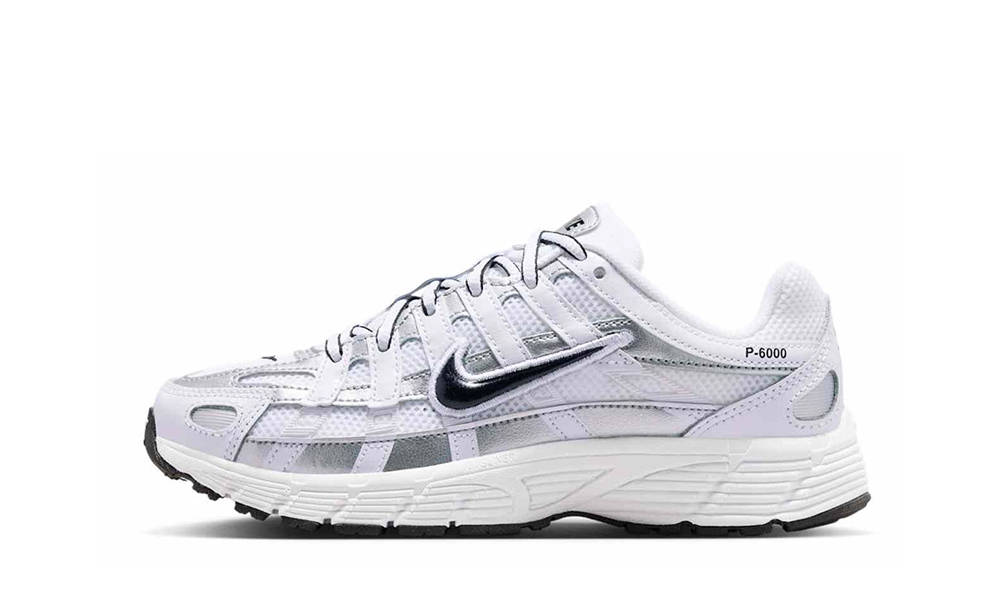 Nike P-6000 GS White Metallic Silver IU7568-100