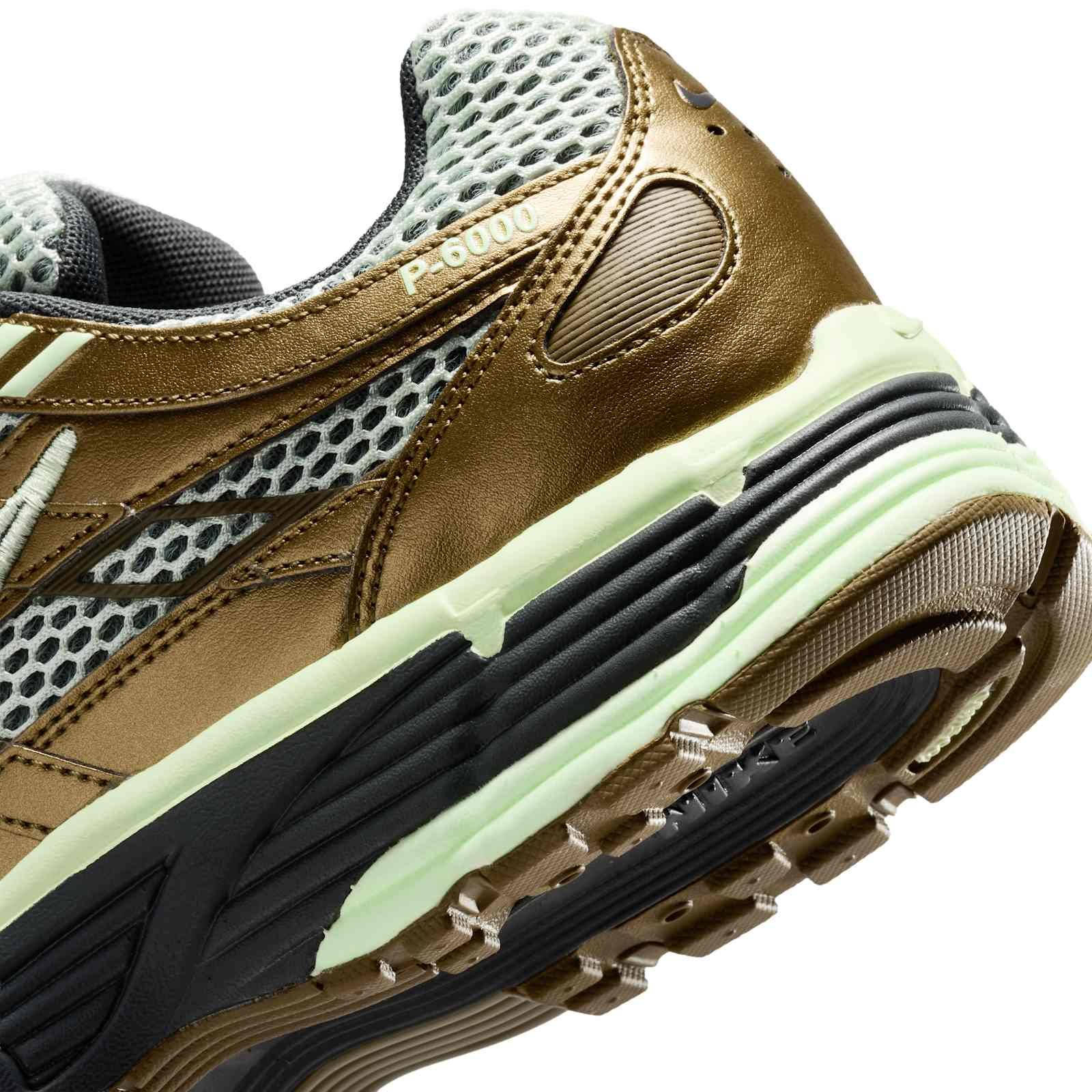 Nike P-6000 Olive Flak Jade Aura IR0923-300 heel