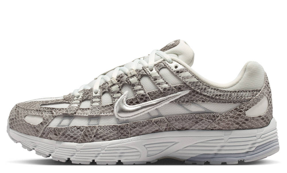 Nike P-6000 SE Snakeskin Metallic Silver