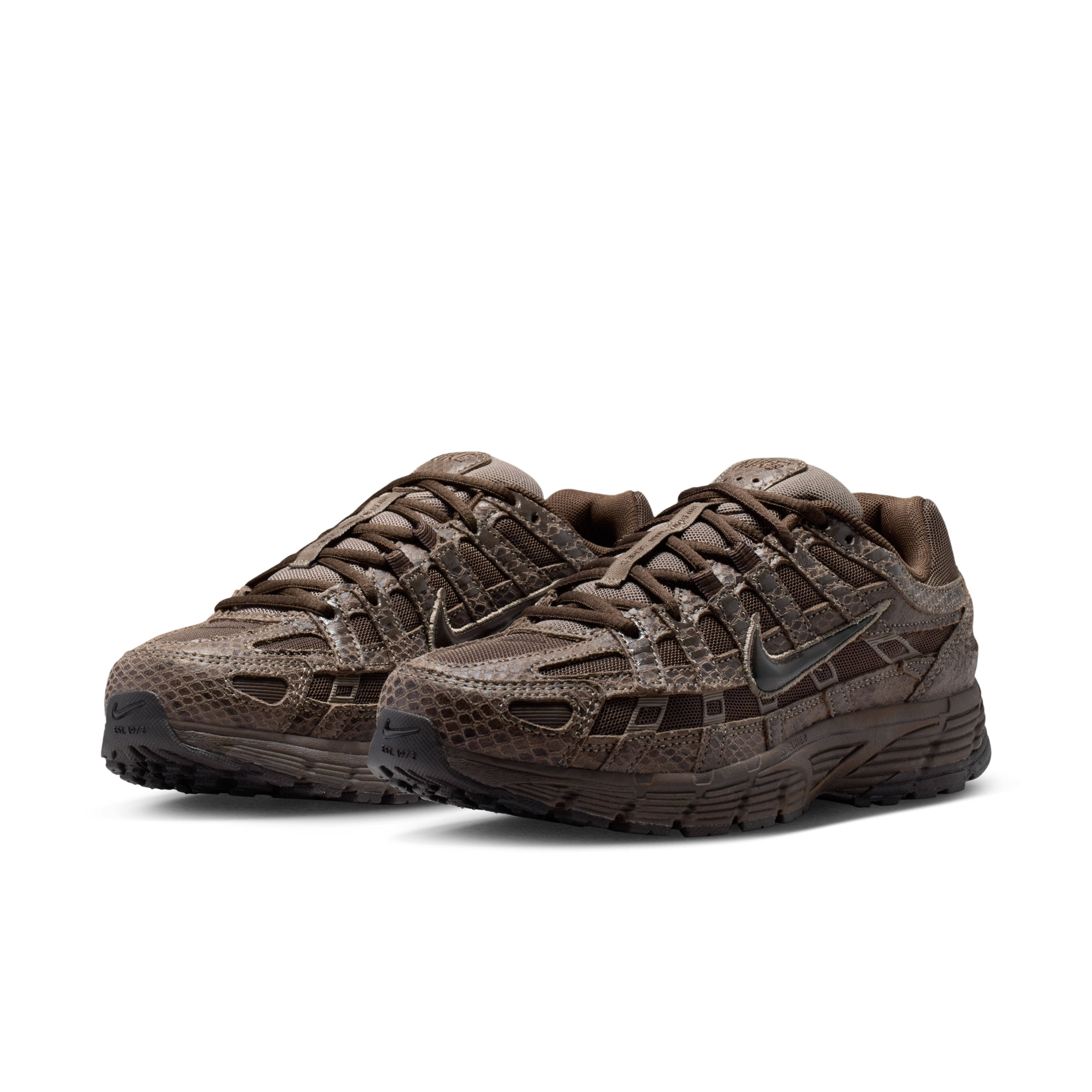 Nike P-6000 SE Snakeskin Velvet Brown Pair
