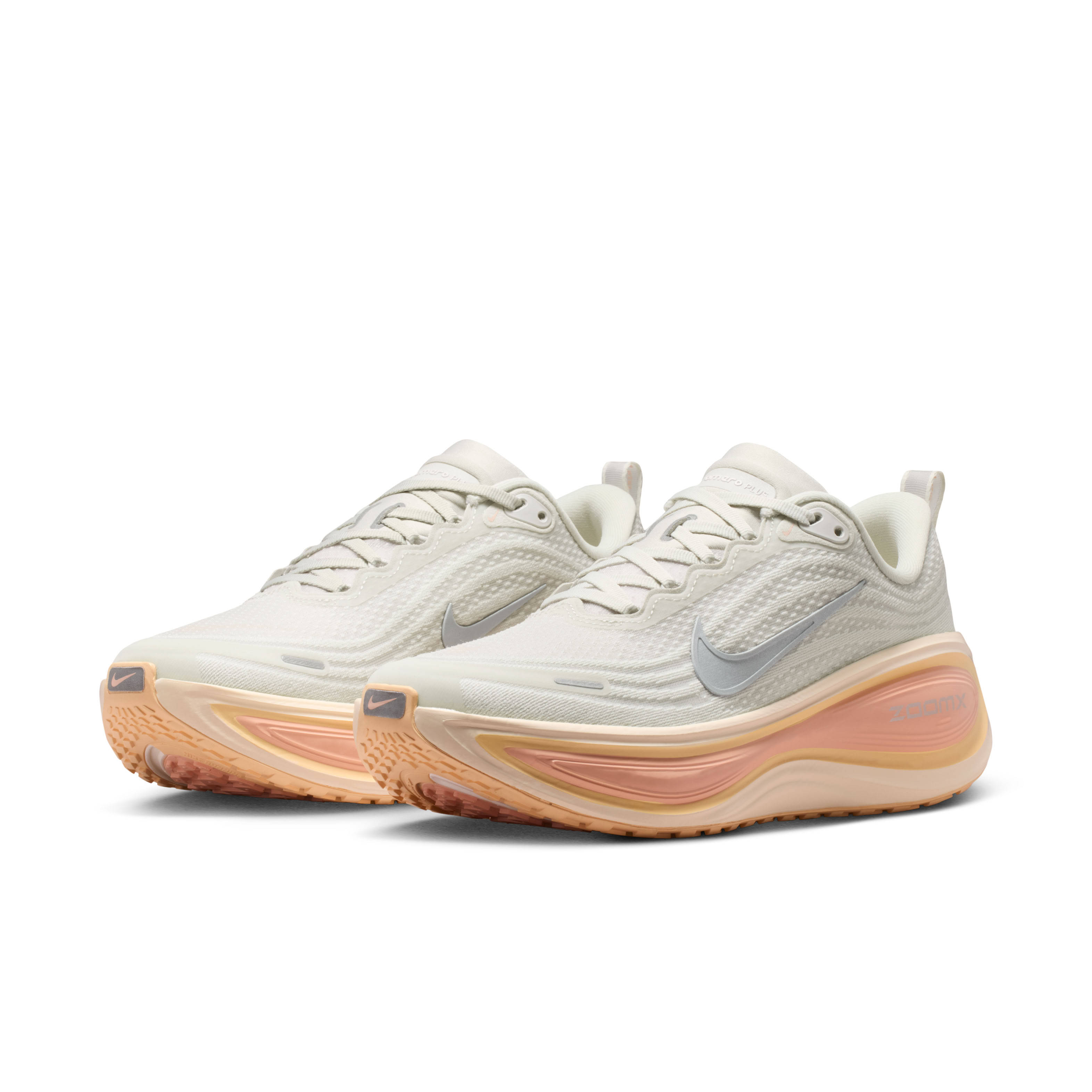 Nike Vomero Plus Light Bone Arctic Orange Pair