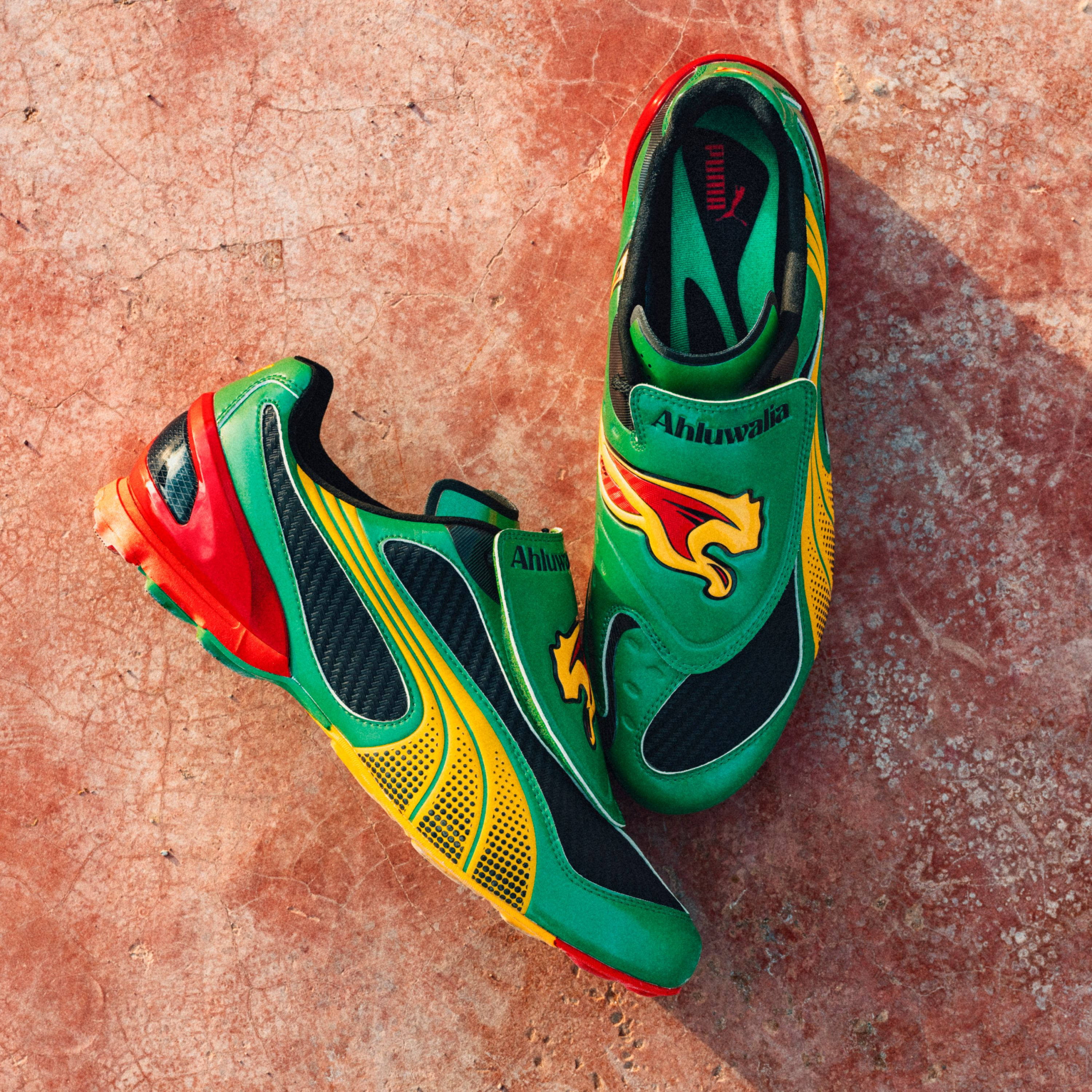 Puma V-S1 GR Ahluwalia OP1 Green Yellow 405836-01 feature