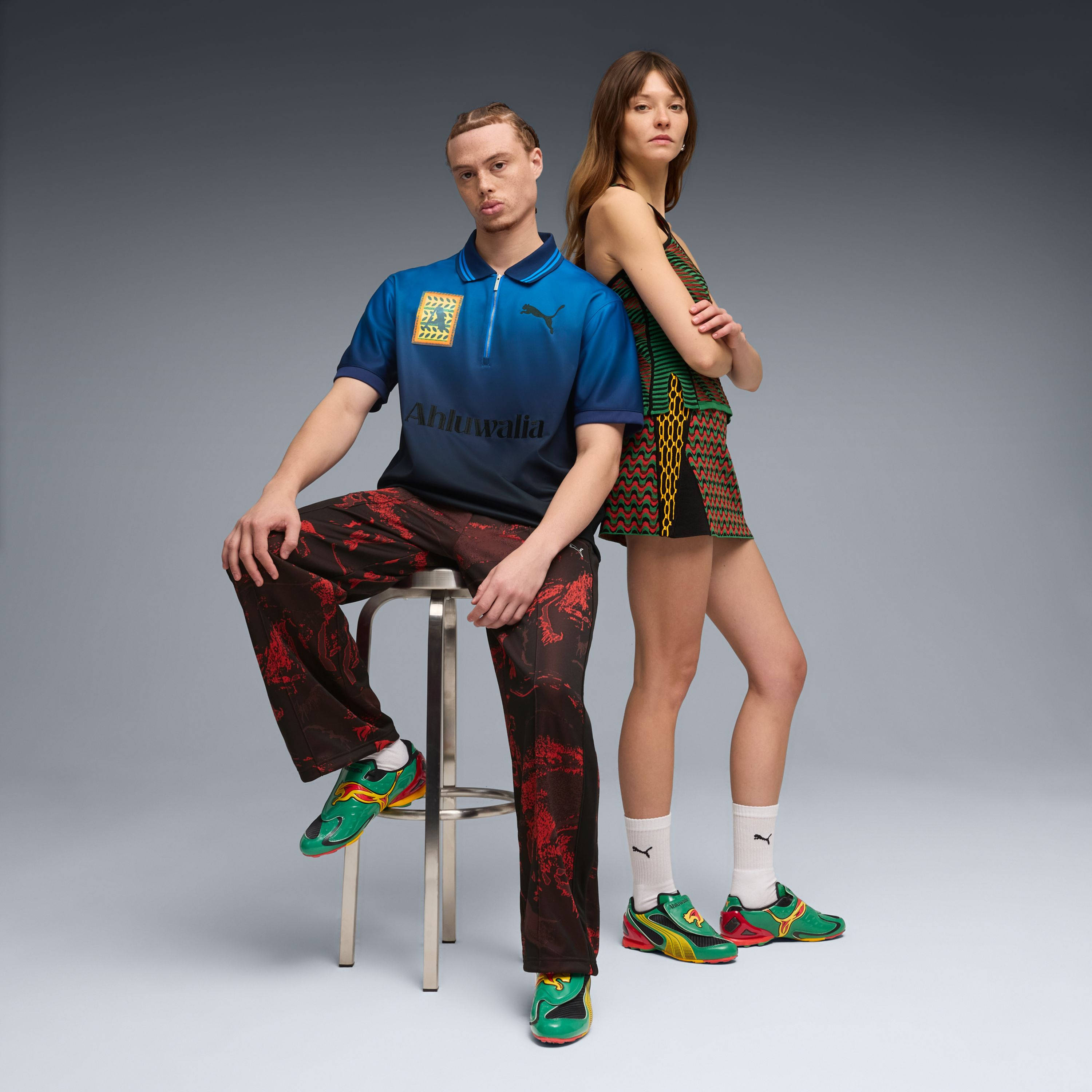 Puma V-S1 GR Ahluwalia OP1 Green Yellow 405836-01 side