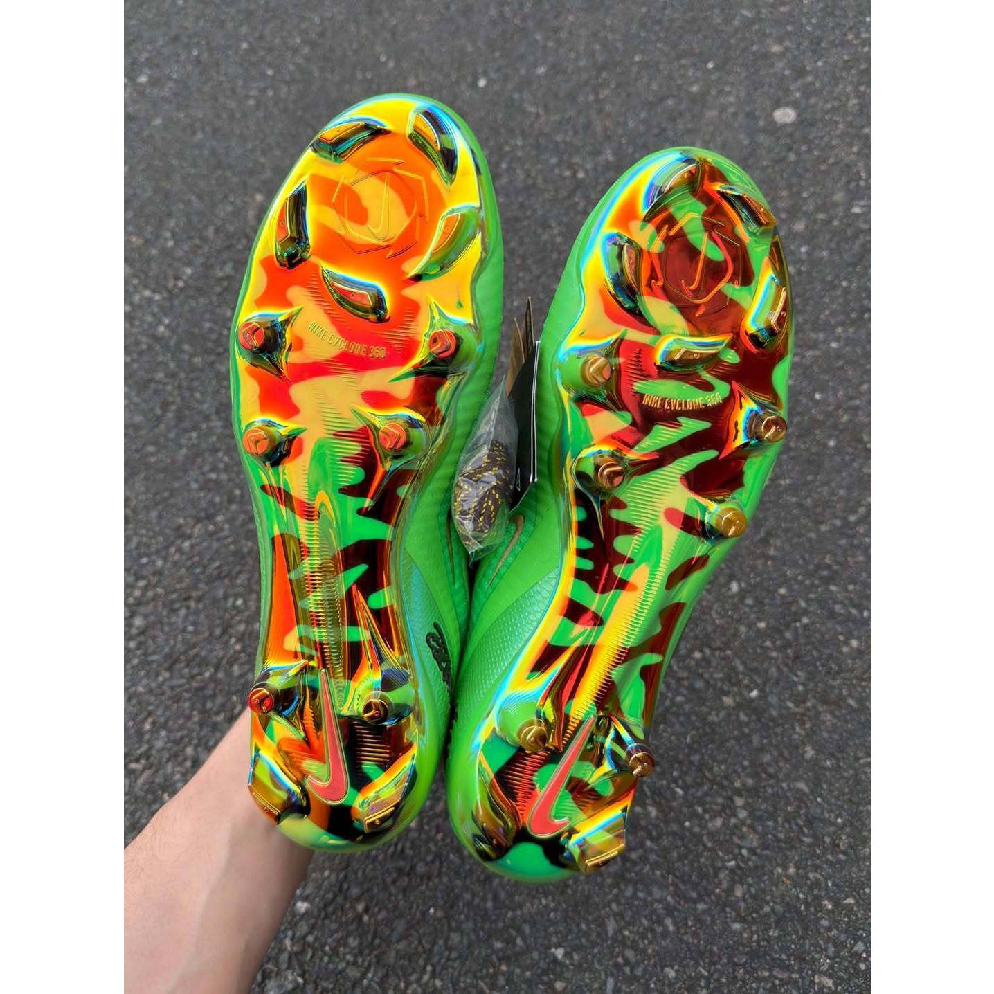 Travis Scott x Nike Phantom 6 Low Elite Green Brown sole