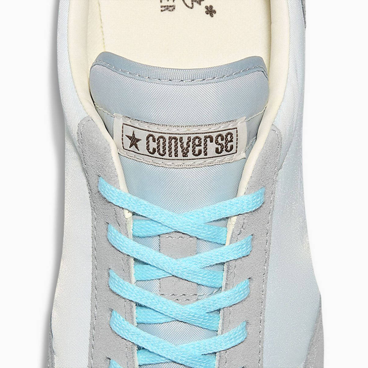 Tyler The Creator x Converse 1908 Jogger Foggy Dew Mirage Grey A21433C tongue