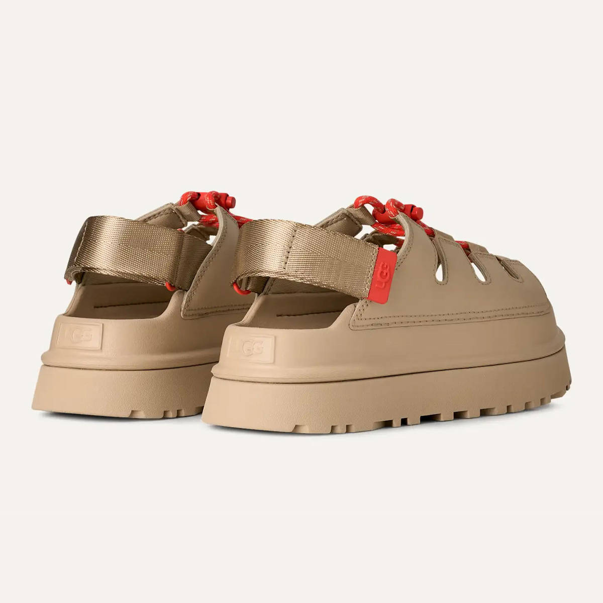 UGG GoldenGlow Toggle Sandal Mustard Seed Heel