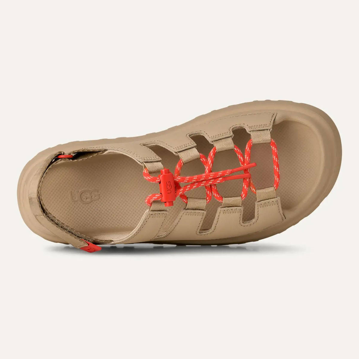 UGG GoldenGlow Toggle Sandal Mustard Seed Top