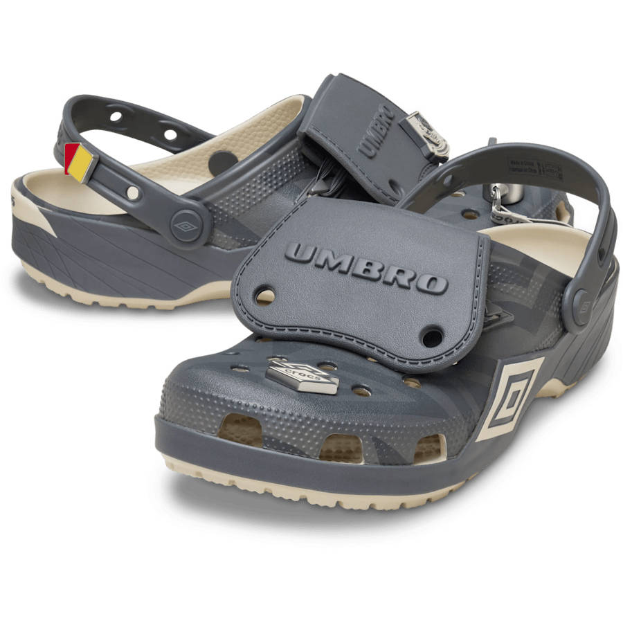 Umbro x Crocs Classic Clog Bone Slate Grey 213397-2YD front