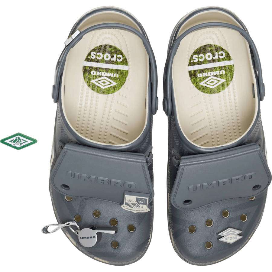 Umbro x Crocs Classic Clog Bone Slate Grey 213397-2YD middle