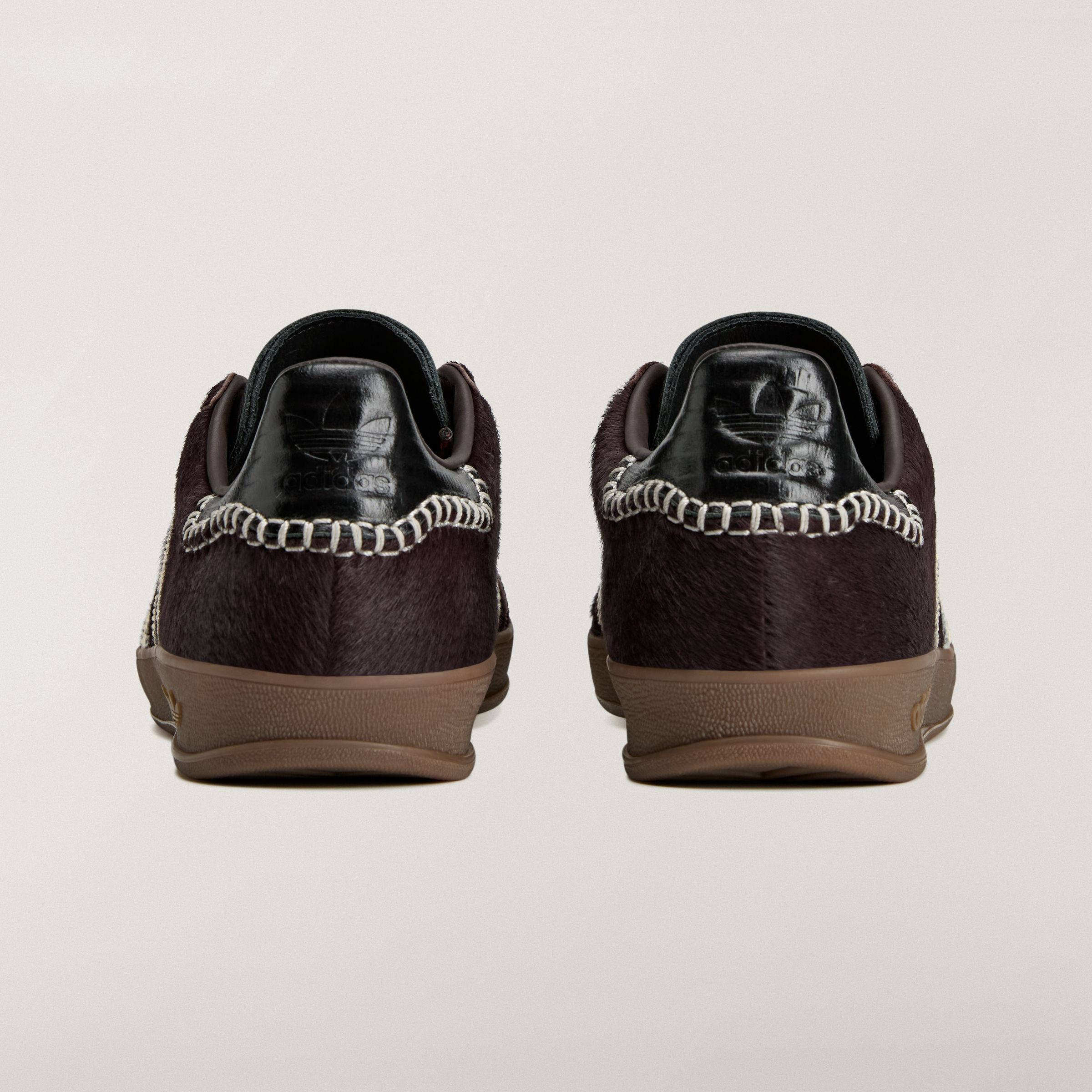 Wales Bonner x adidas Gazelle Indoor Pony Hair Dark Brown KK3640 back