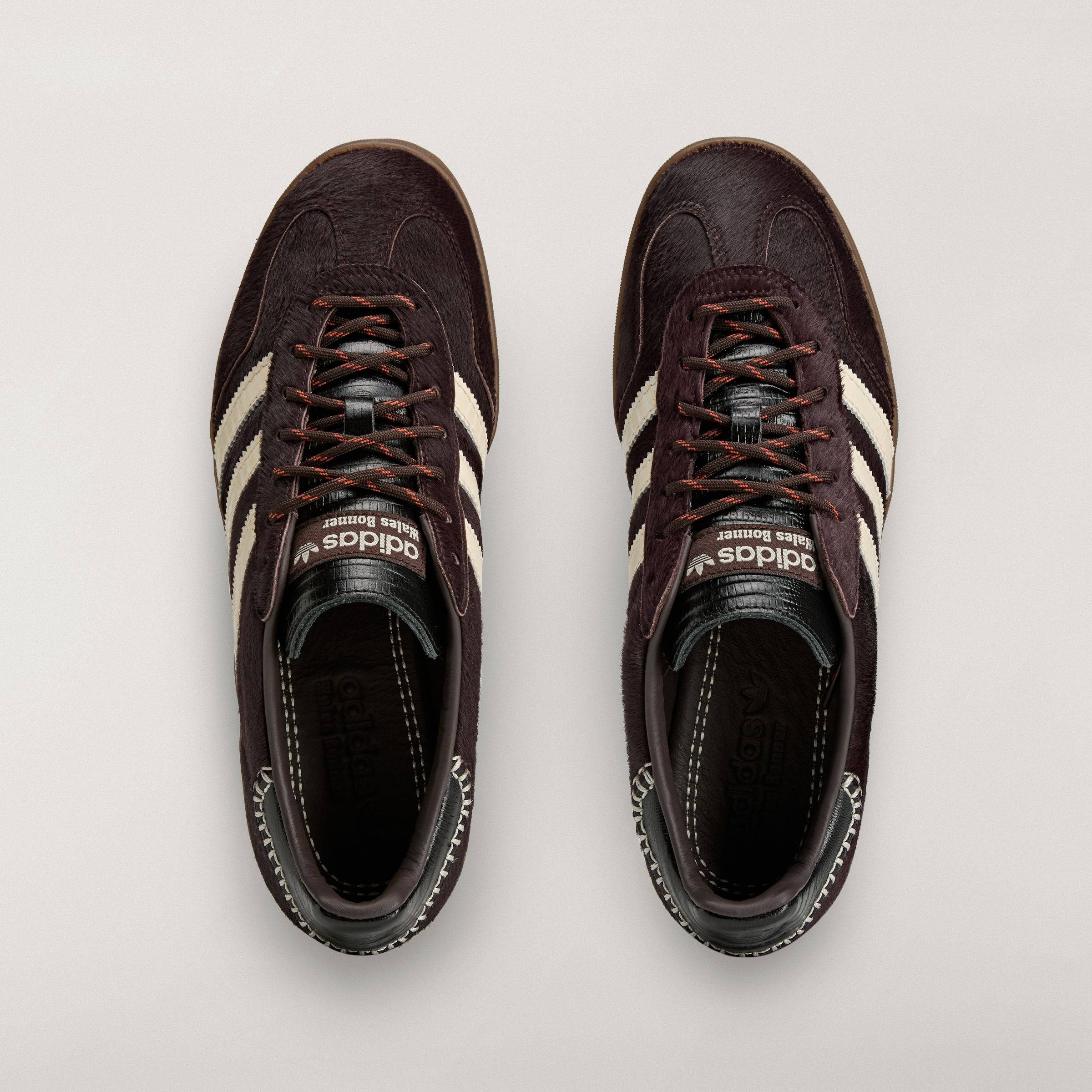 Wales Bonner x adidas Gazelle Indoor Pony Hair Dark Brown KK3640 middle