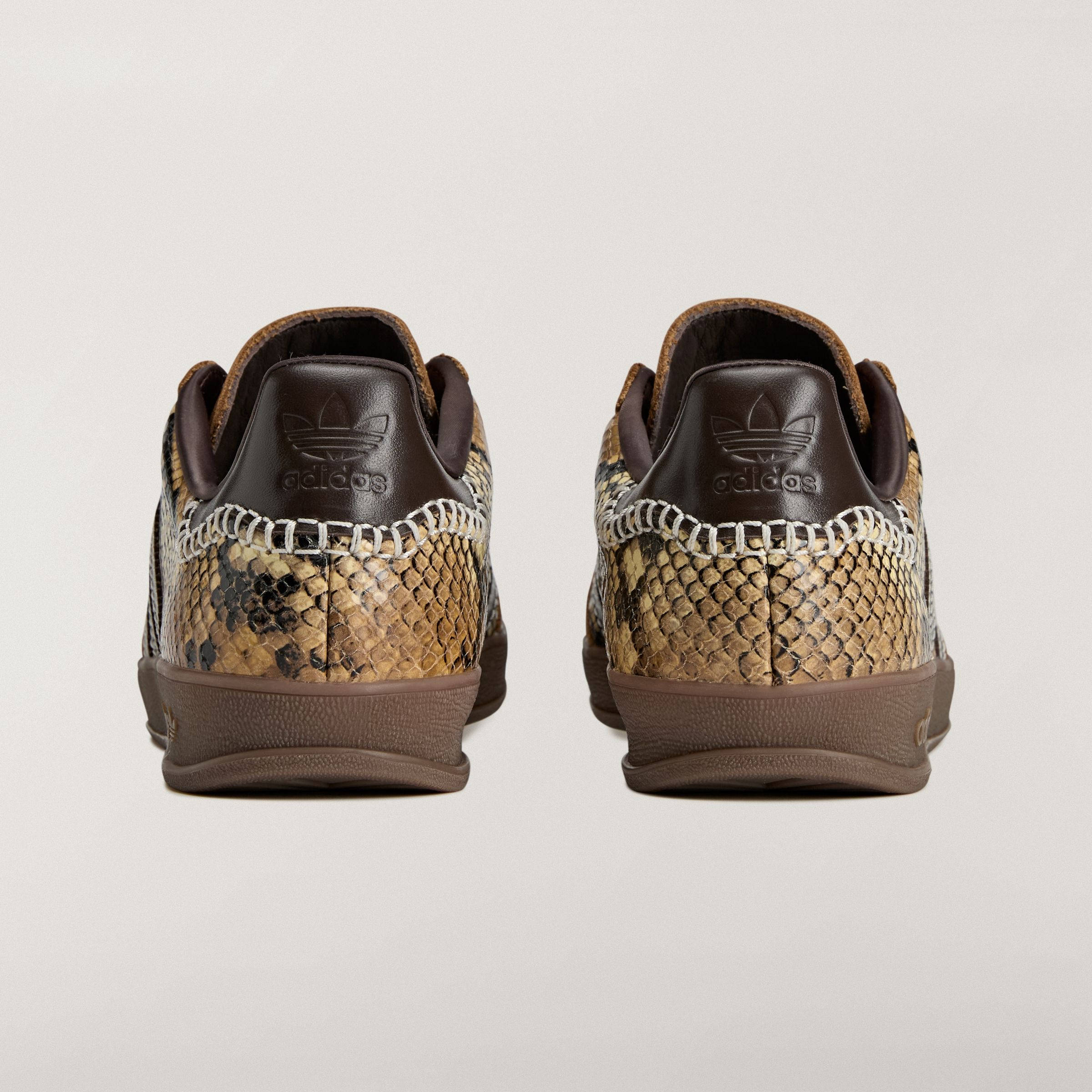 Wales Bonner x adidas Gazelle Indoor Snakeskin Brown KK3641 back