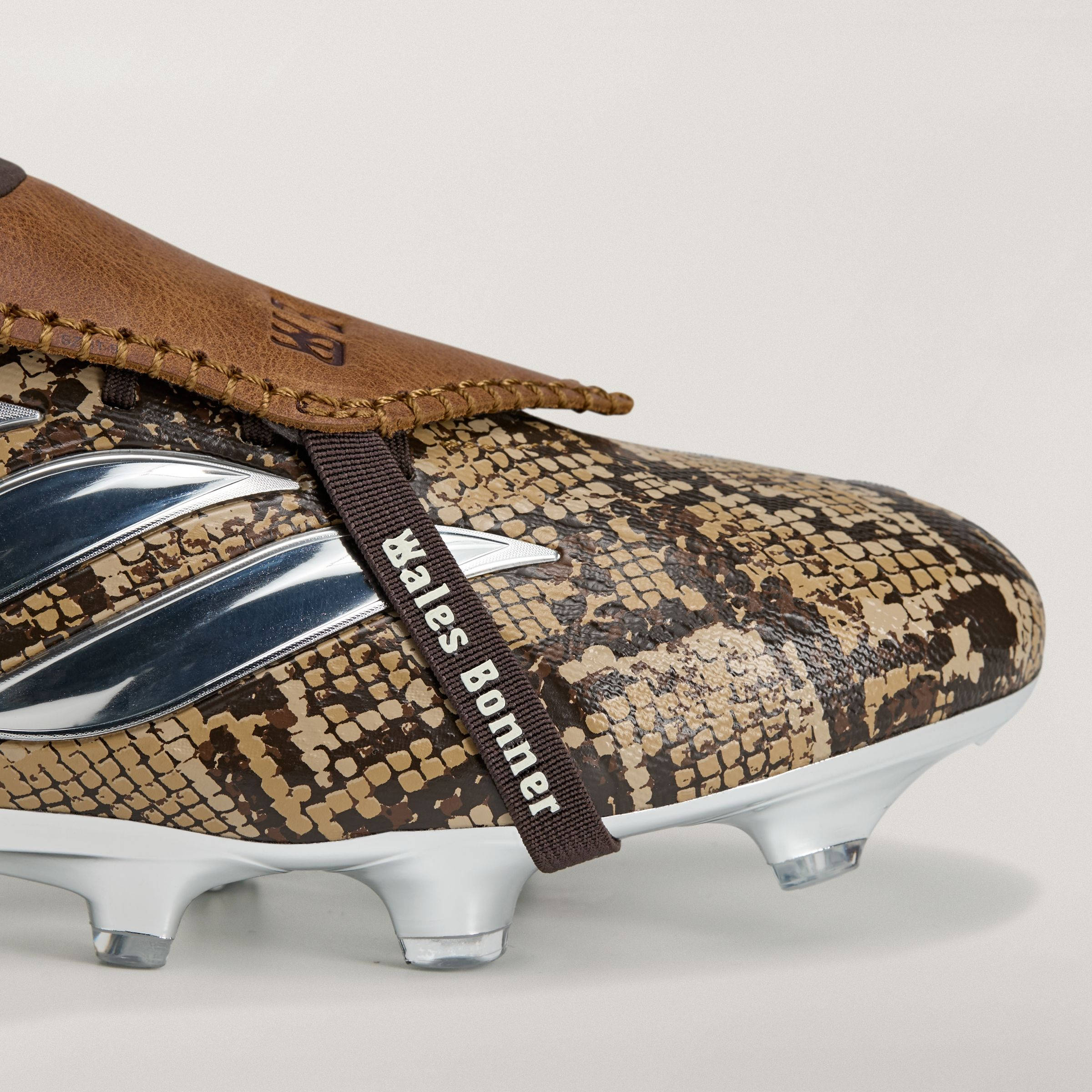 Wales Bonner x adidas Predator Snakeskin Brown JR4430 toe