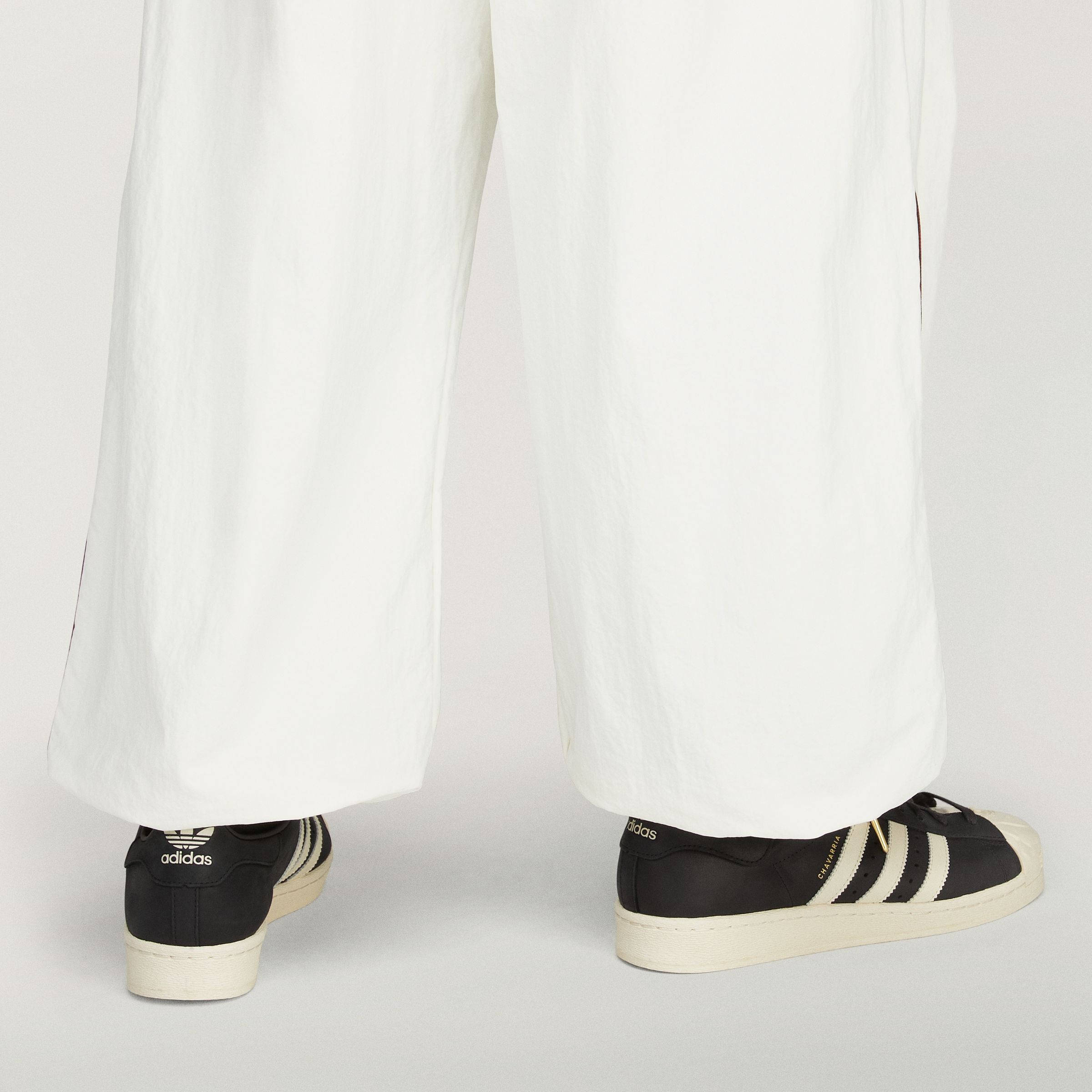 Willy Chavarria x adidas Superstar Black Cream White KJ2029 on foot