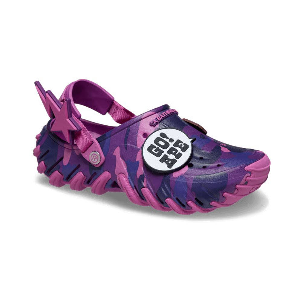 A BATHING APE x Crocs Echo RO Clog Purple 213140-5BV side