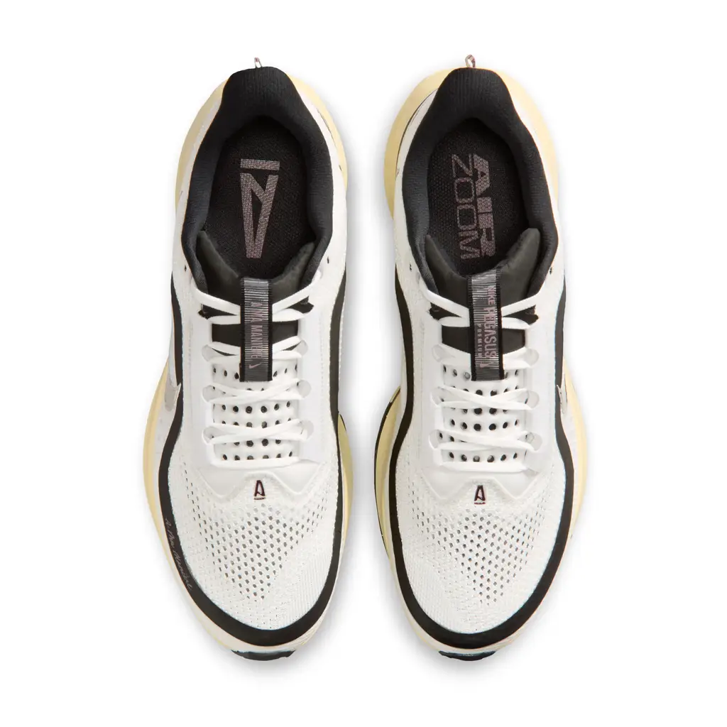 A Ma Maniere x Nike Pegasus Premium Summit White top view showing engineered mesh upper and translucent Air units