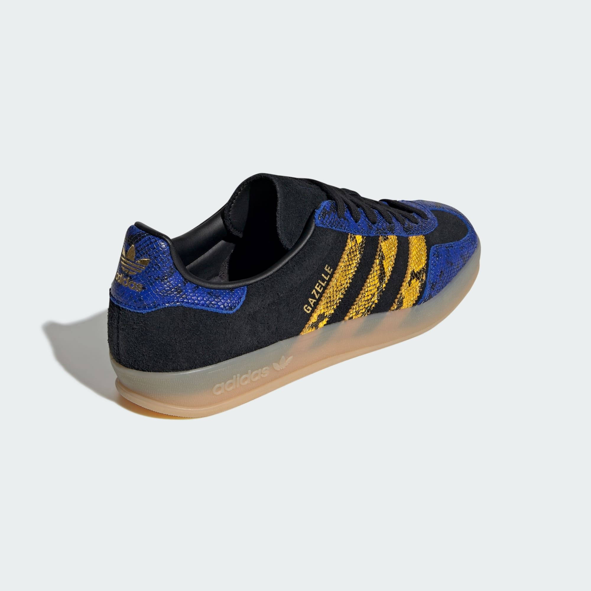 adidas Gazelle Indoor Suede Snakeskin Blue KH9699 back