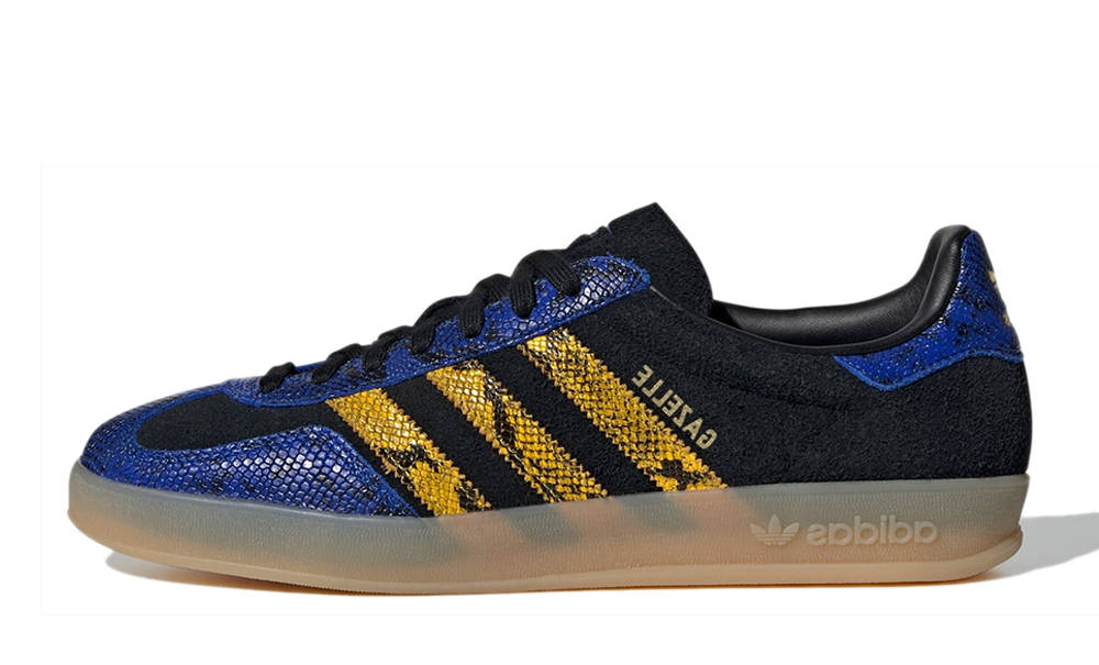 adidas Gazelle Indoor Suede Snakeskin Blue KH9699