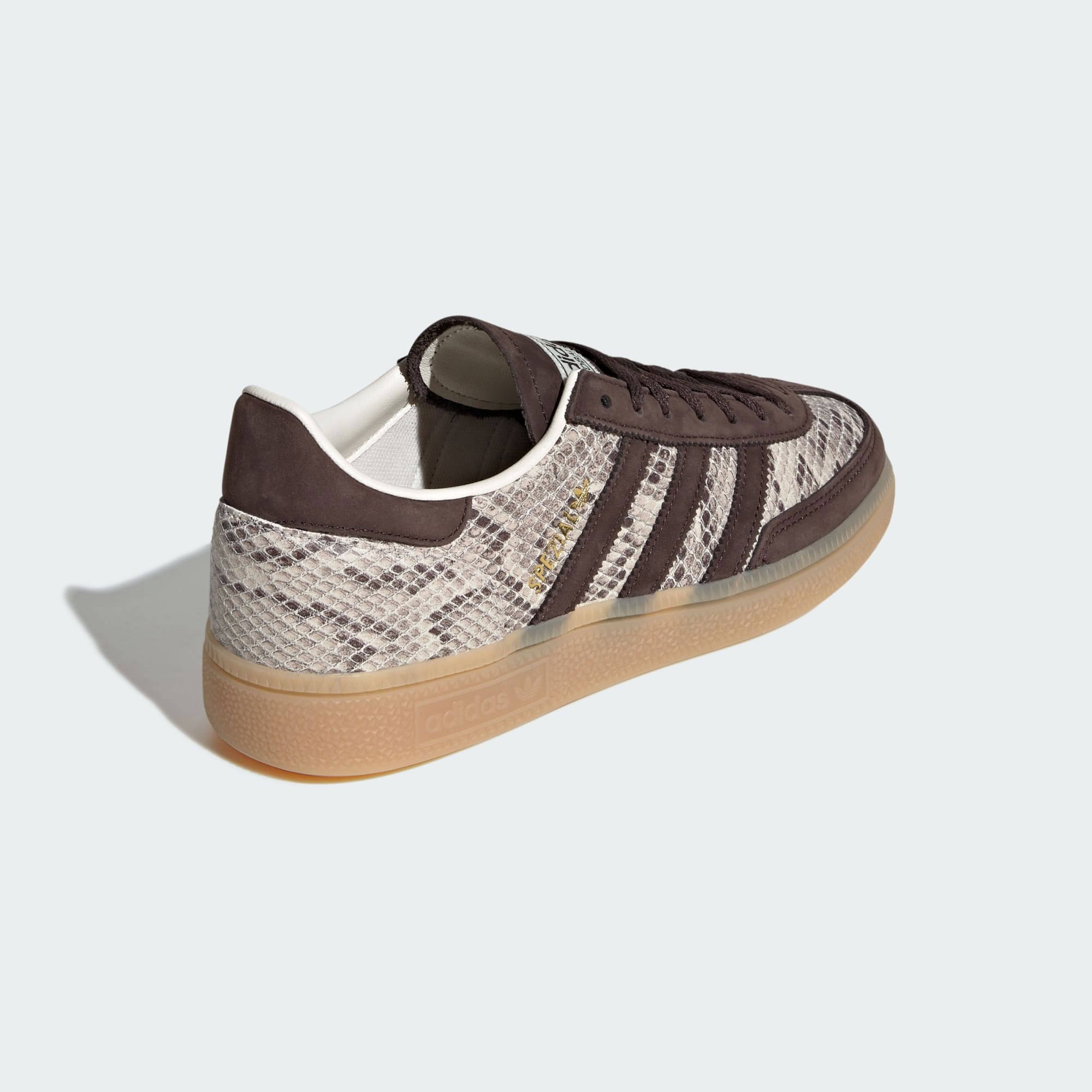 adidas Handball Spezial White Brown Snakeskin Back