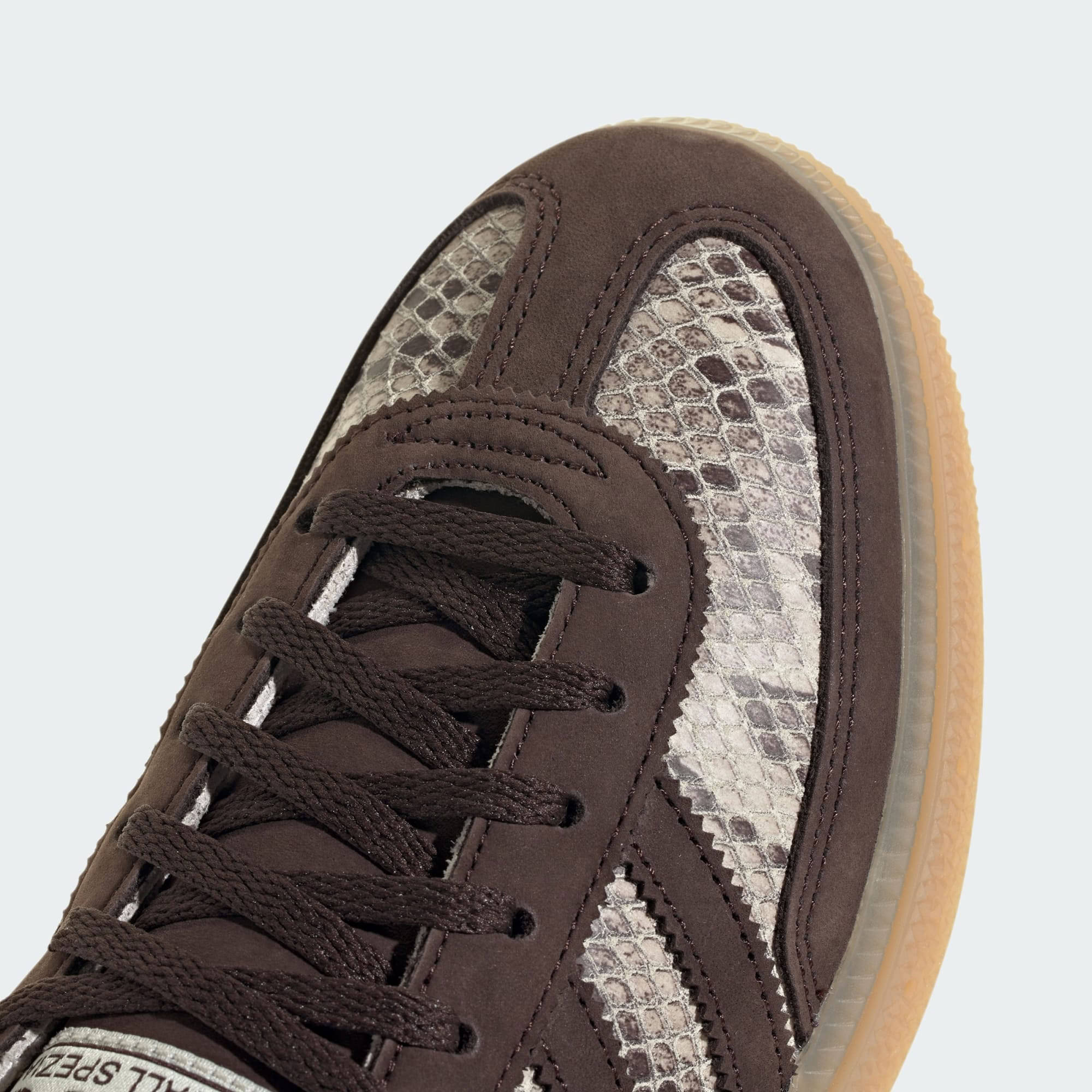 adidas Handball Spezial White Brown Snakeskin Detail