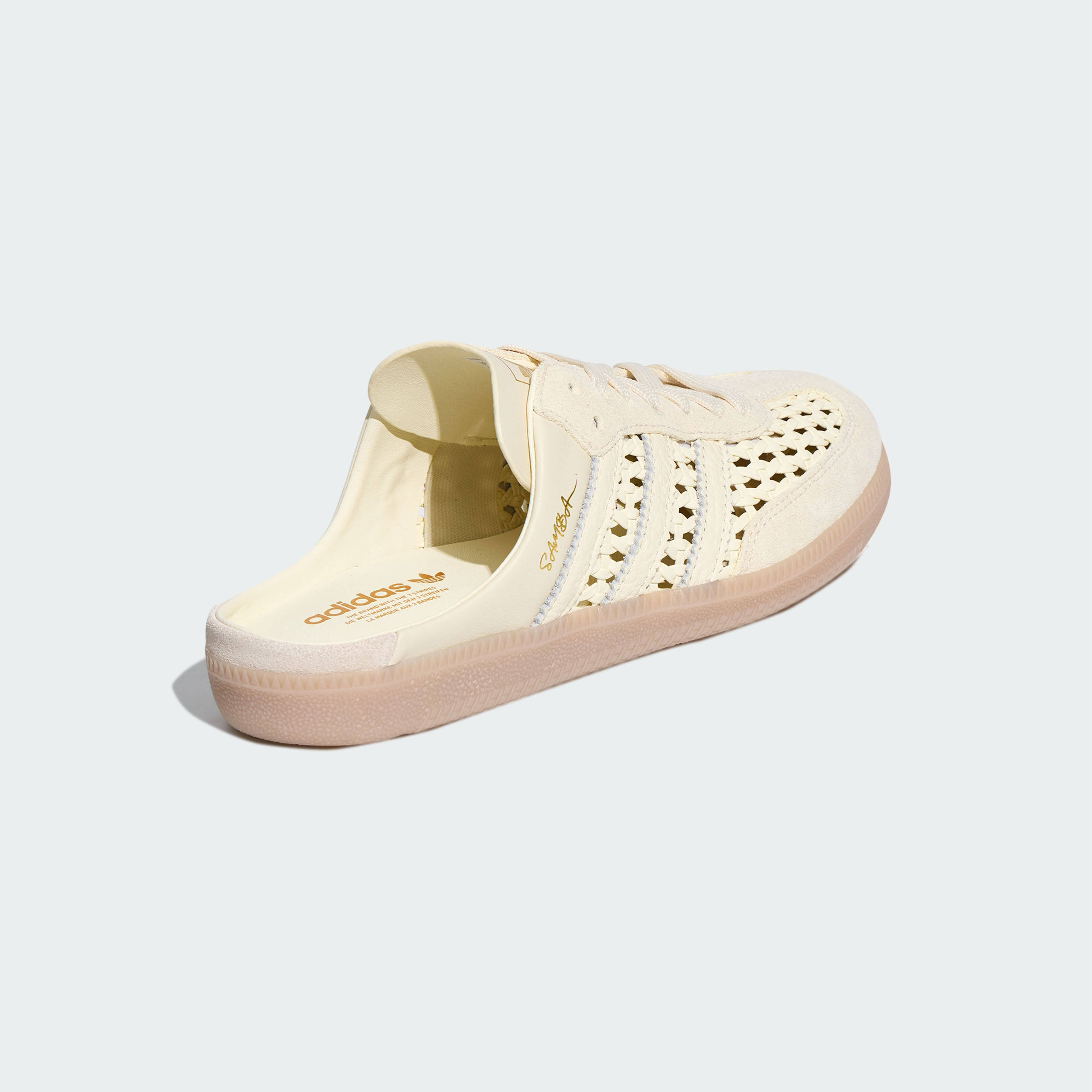 adidas Samba Mule Woven Cream White Back
