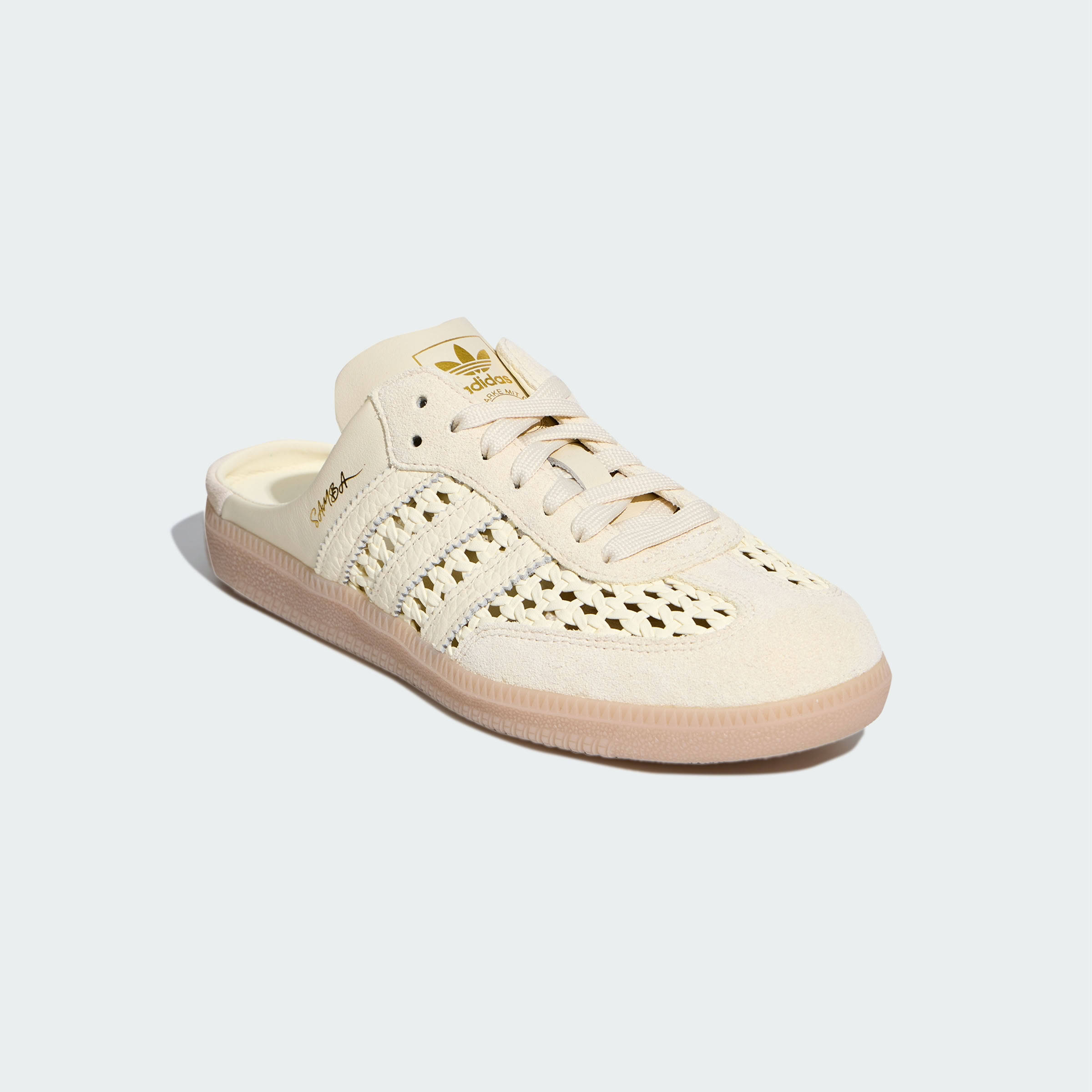 adidas Samba Mule Woven Cream White Front