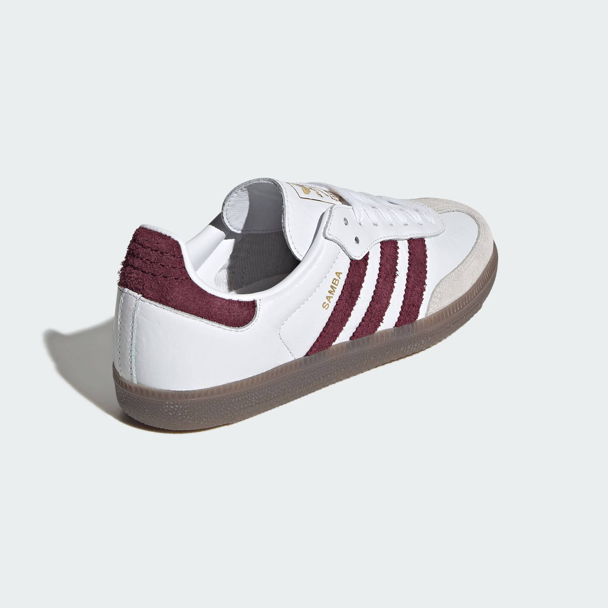adidas Samba OG White Maroon Gum LA0973 back