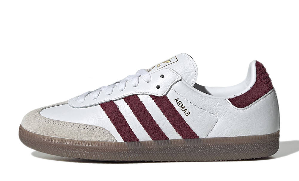 adidas Samba OG White Maroon Gum