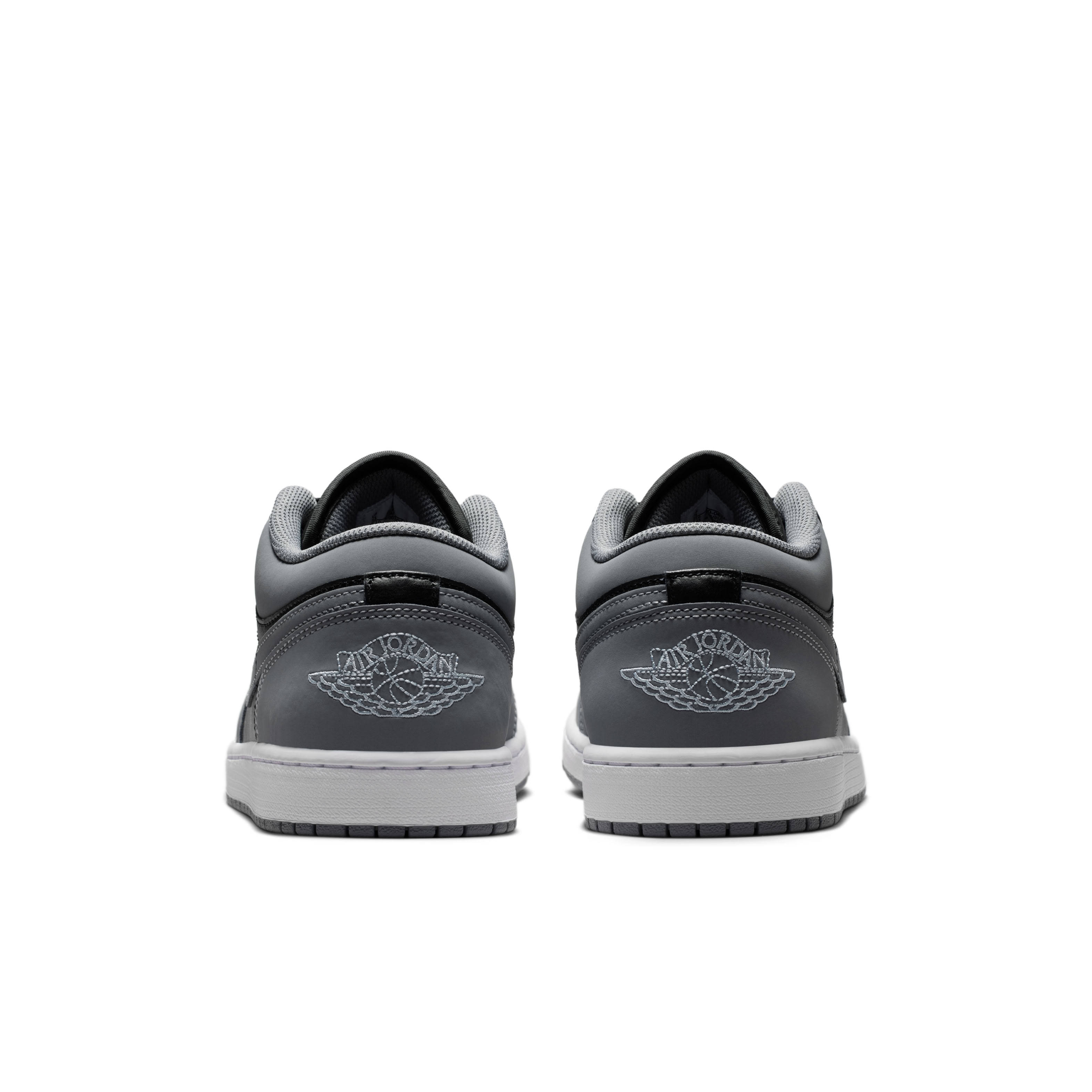 Air Jordan 1 Low Cool Grey Black Heel
