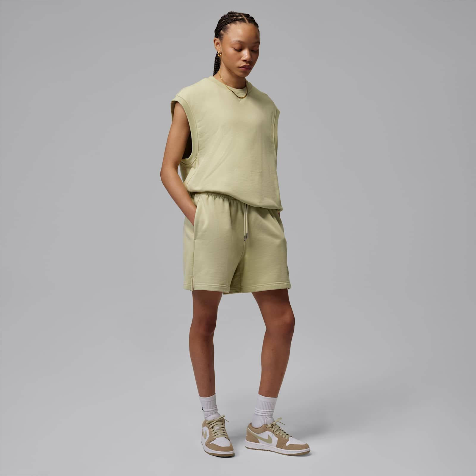Air Jordan 1 Low Khaki Olive Aura DC0774-204 on foot