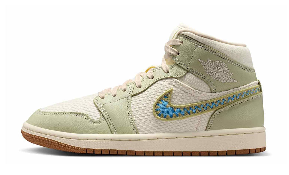 Air Jordan 1 Mid SE Olive Aura Lawn II0570-302