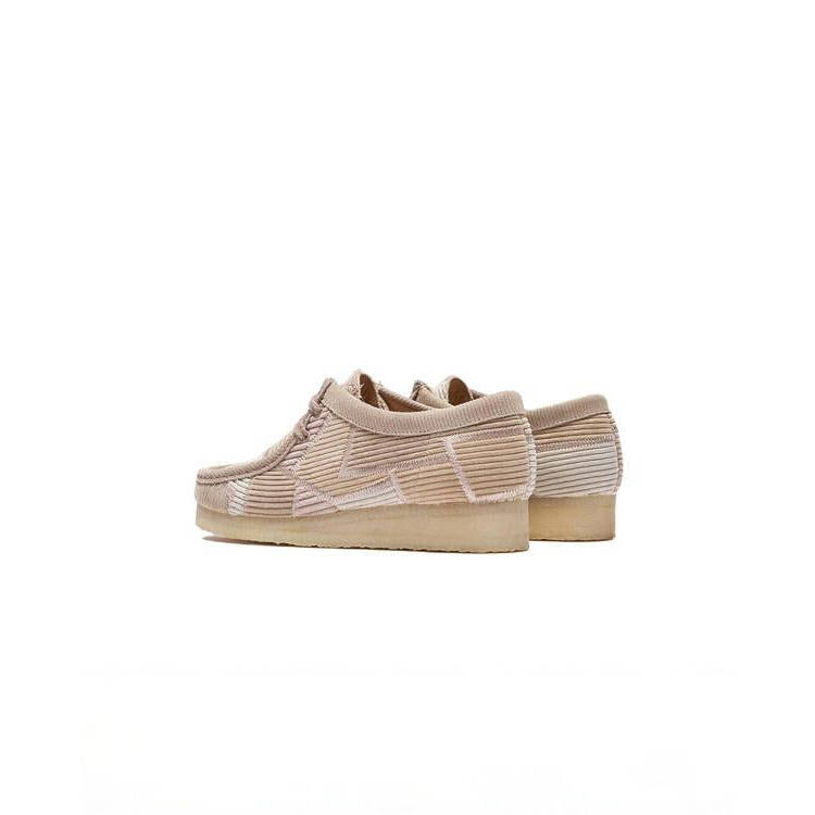 Aleali May x Clarks Wallabee Beige Corduroy 26185905 back