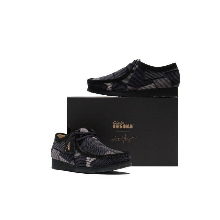 Aleali May x Clarks Wallabee Grey Combi 26185907 with box