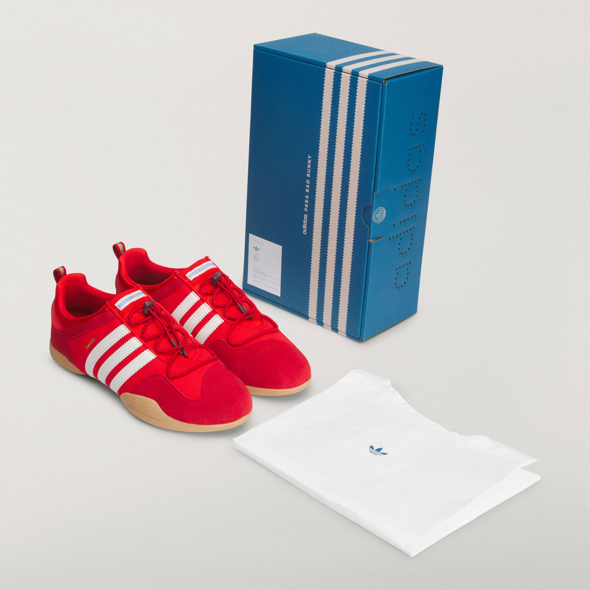 Bad Bunny x adidas Ballerina Vivid Red Pack