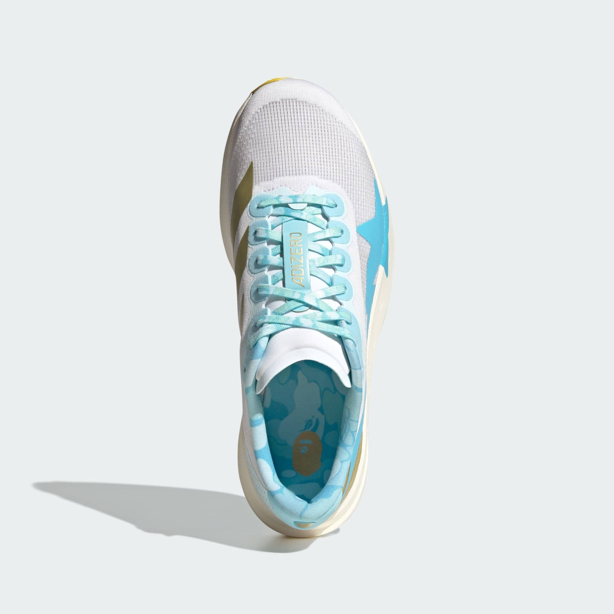 BAPE x adidas Adizero EVO SL Blue Pink Gold KJ5751 middle