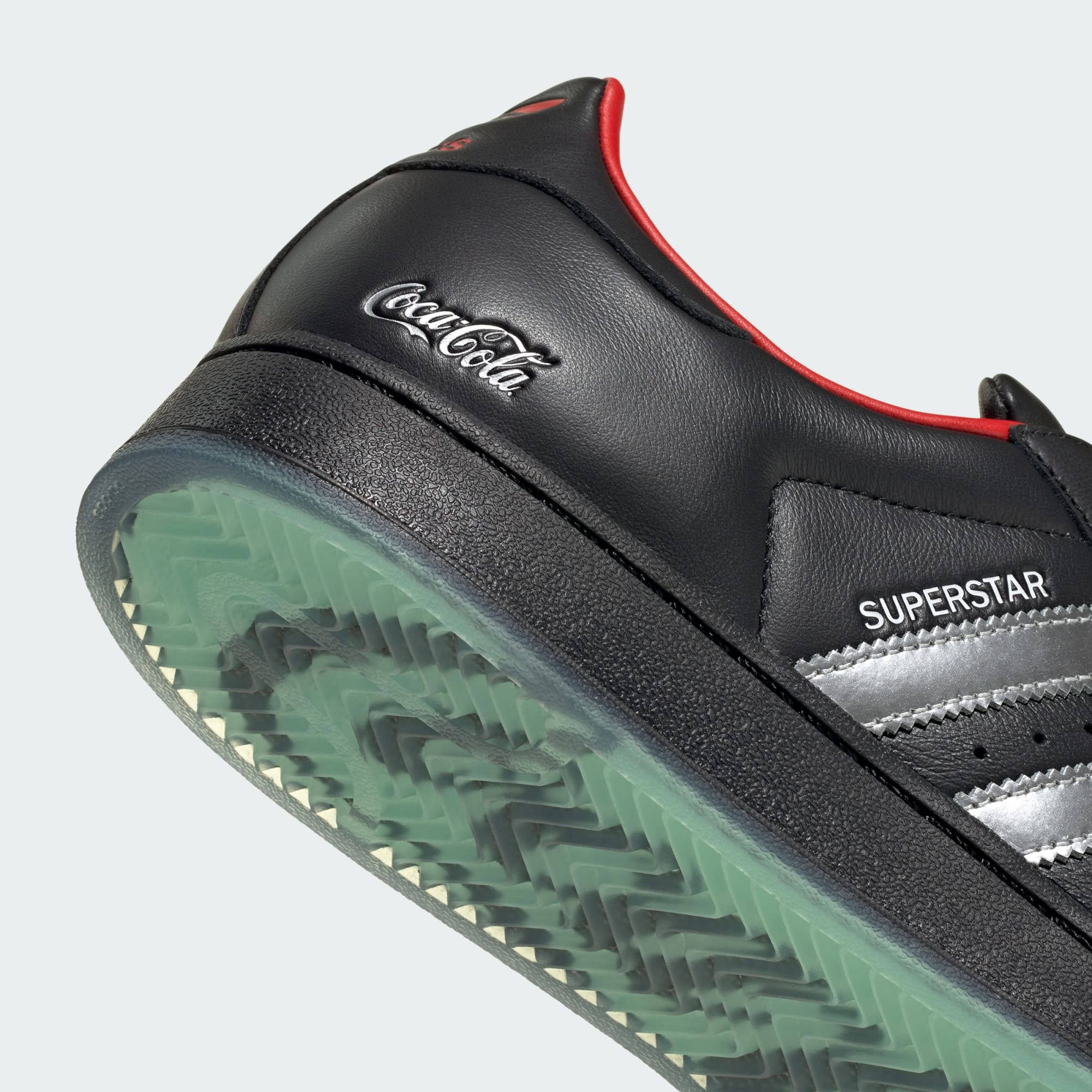 Coca-Cola x adidas Superstar II Black Detail