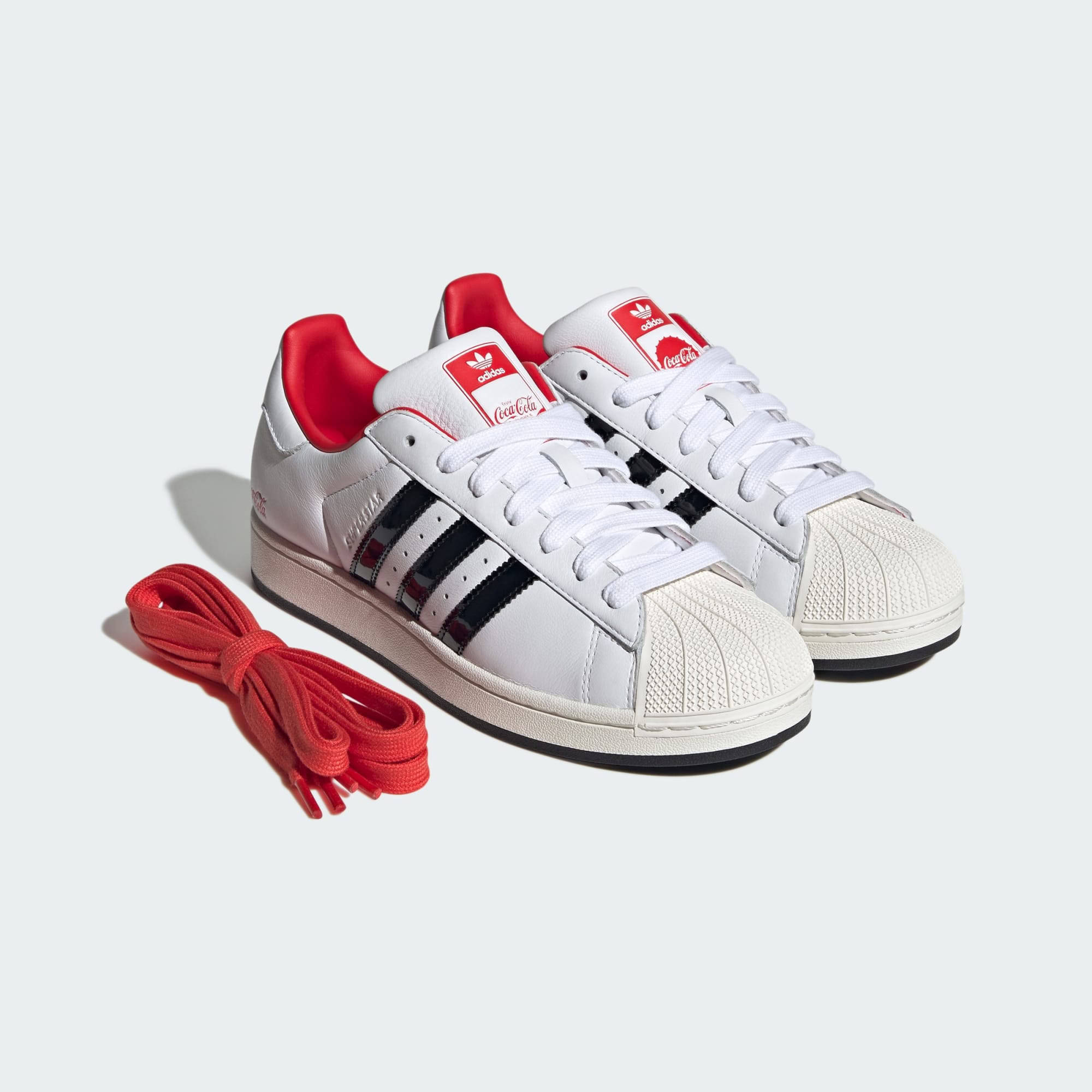 Coca-Cola x adidas Superstar II White Black Pair